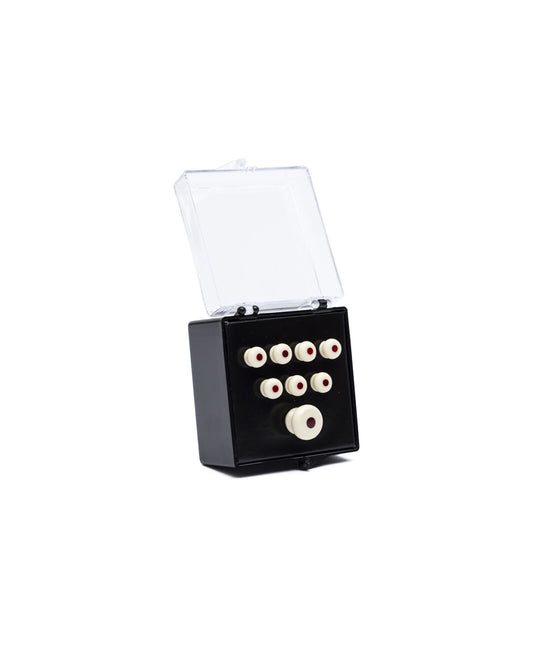 Image 1 of Martin Bridge Pin Set, White with Tortoise Dot - SKU# GA60 : Product Type Accessories & Parts : Elderly Instruments