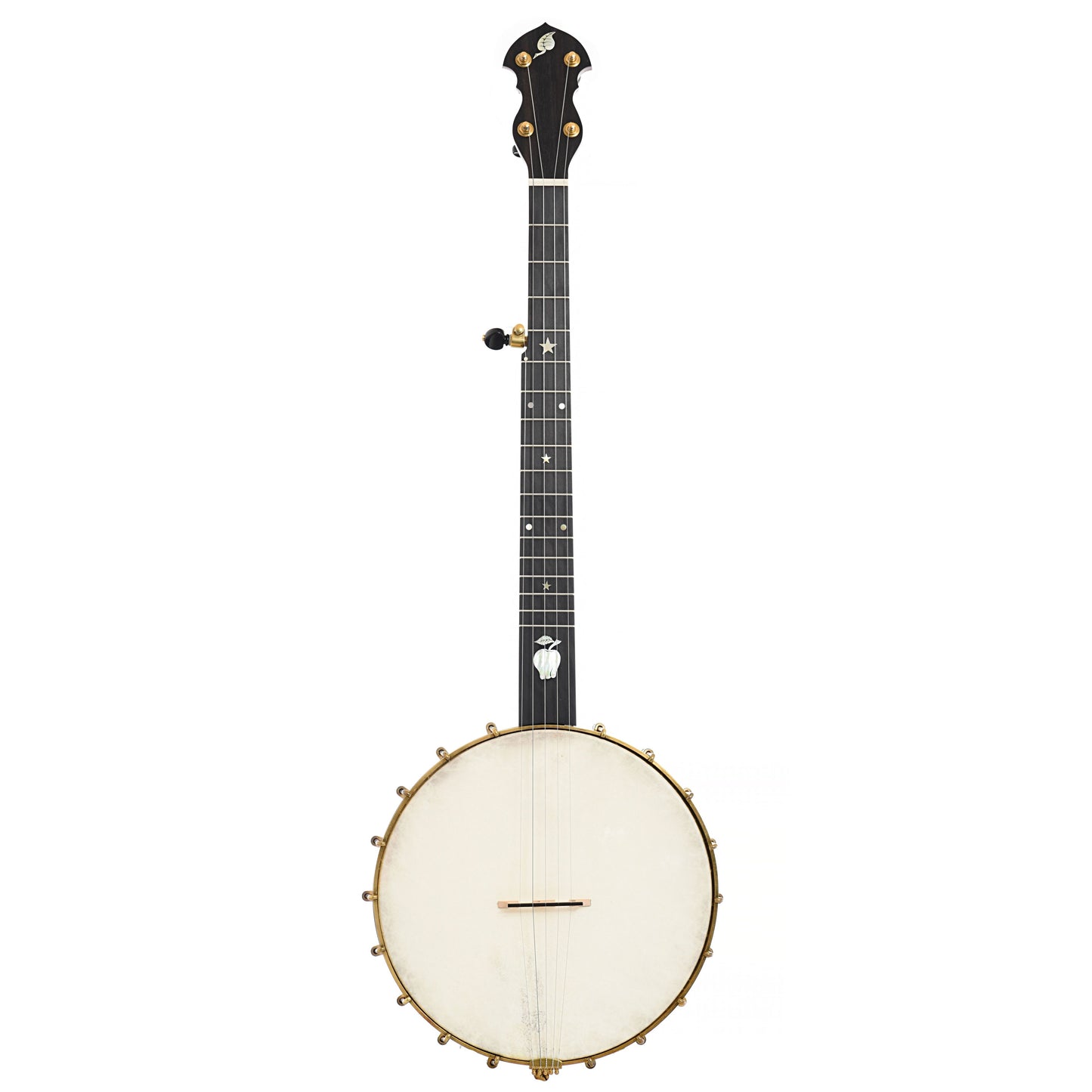 Full Front of Baugus Short Scale Open Back Banjo