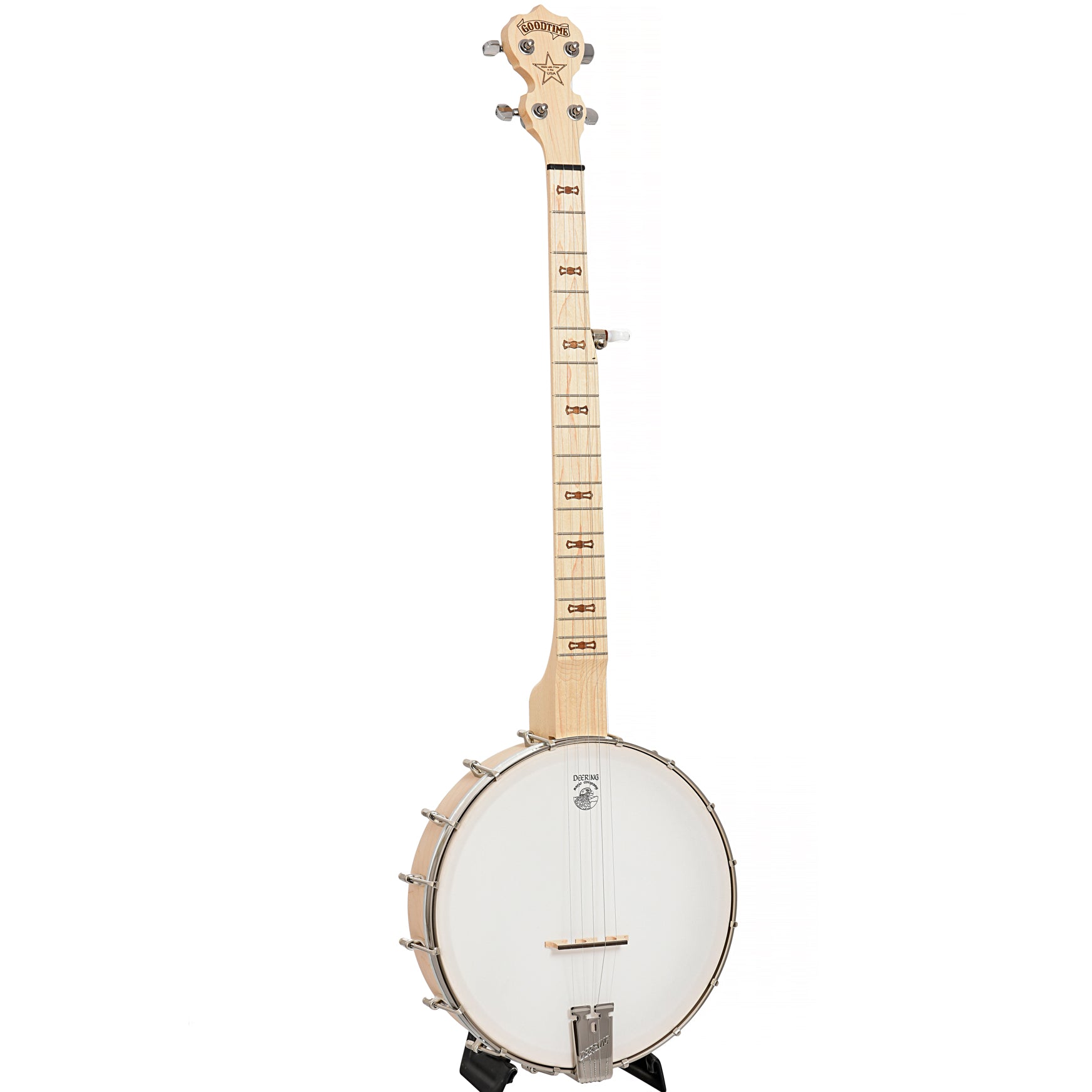 Image 2 of Deering Goodtime Lefthanded Openback Banjo with Scooped Fretboard - SKU# LGOODSCOOP : Product Type Open Back Banjos : Elderly Instruments