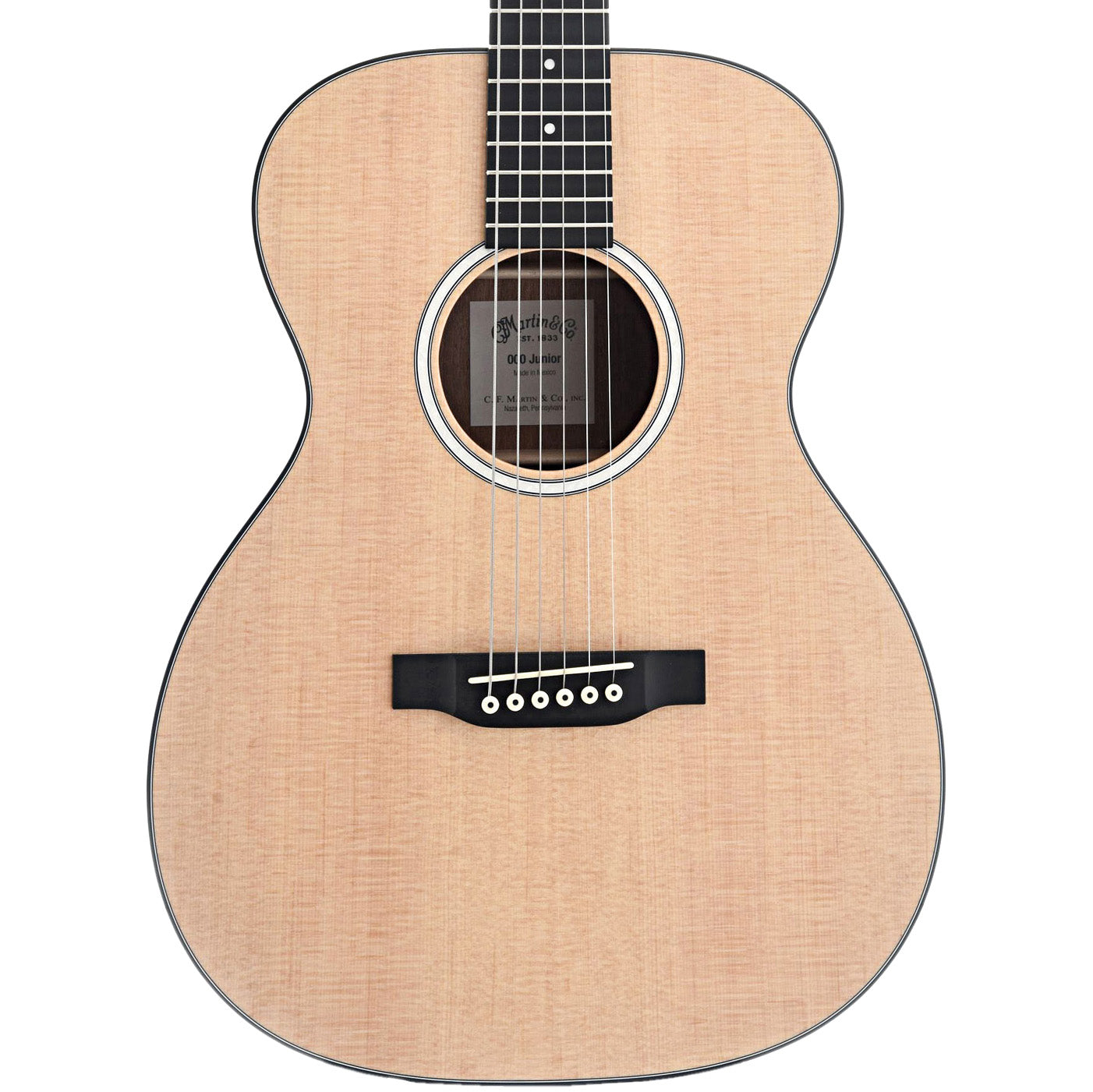 Front of Martin 000Jr-10, 000 Junior Guitar