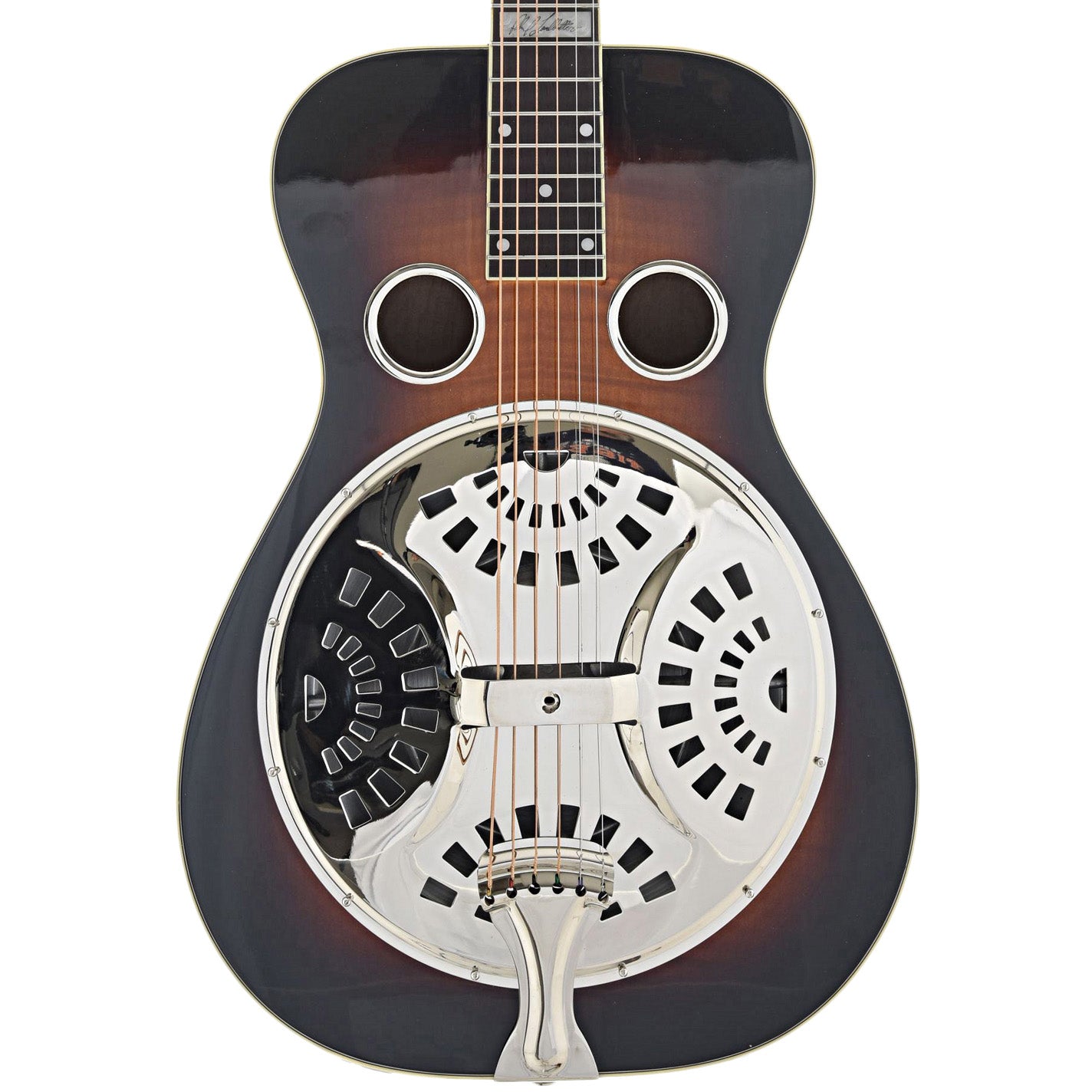 Front of Recording King Phil Leadbetter Signature Squareneck Resonator Guitar