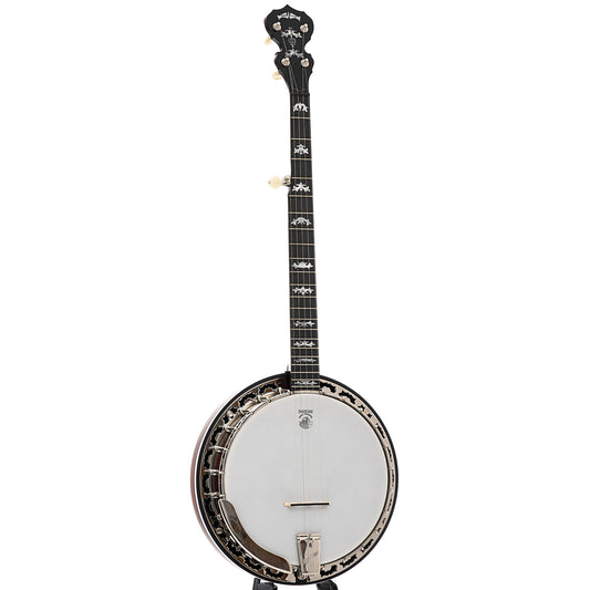 Full front and side of Deering Eagle II Banjo 