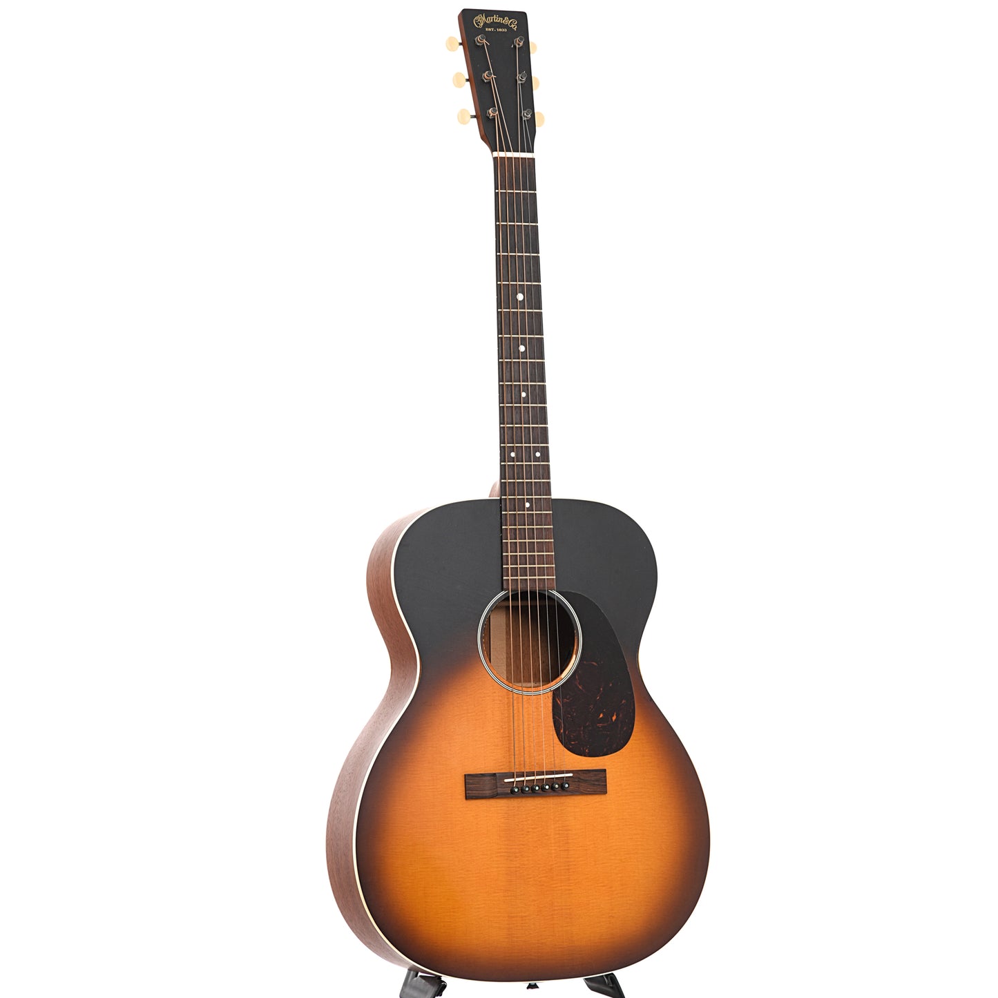 Full front and side of Martin Custom 000-17e Whiskey Sunset 