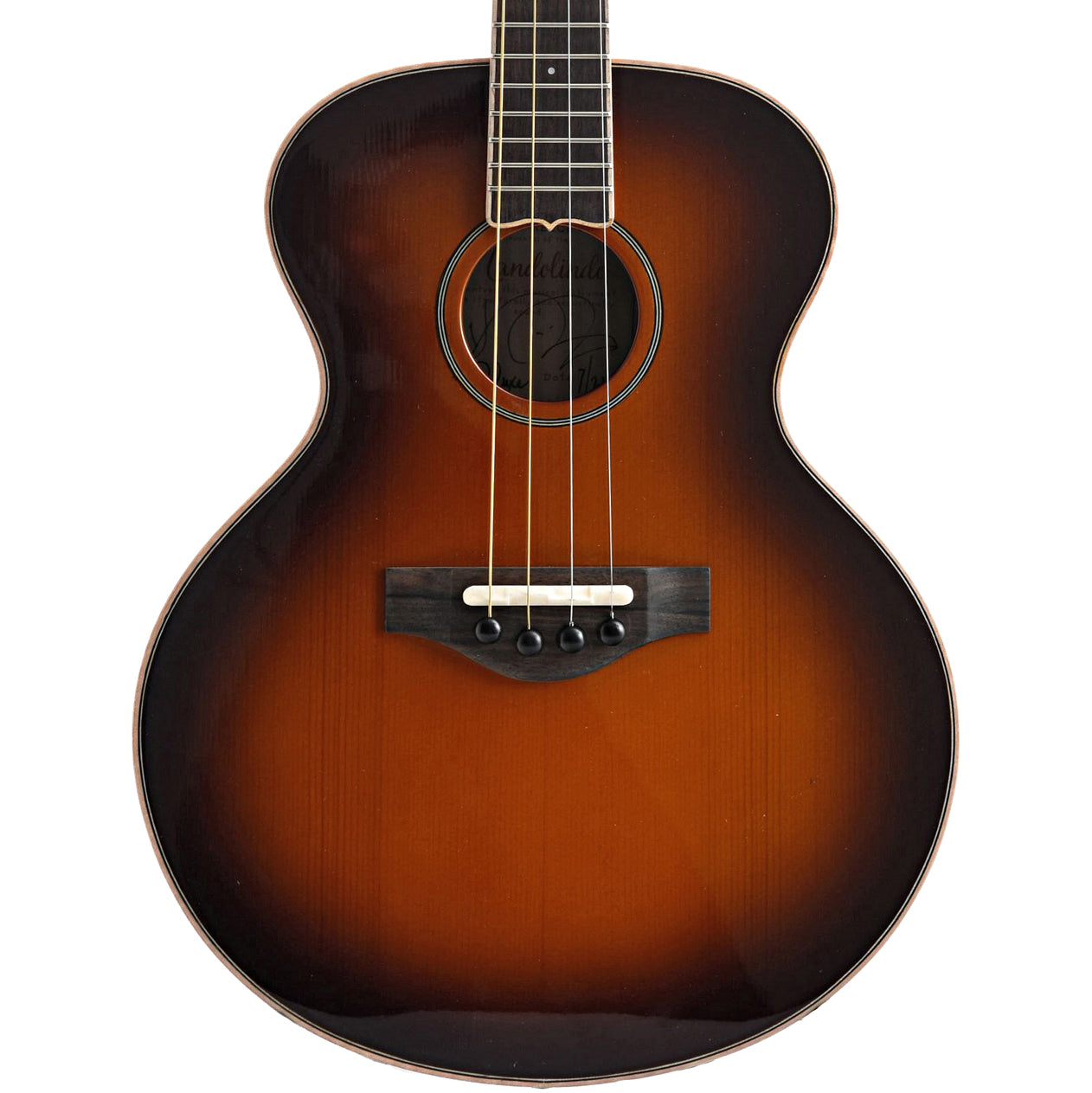 Front of KR Strings Mandolindo Deluxe, Sunburst