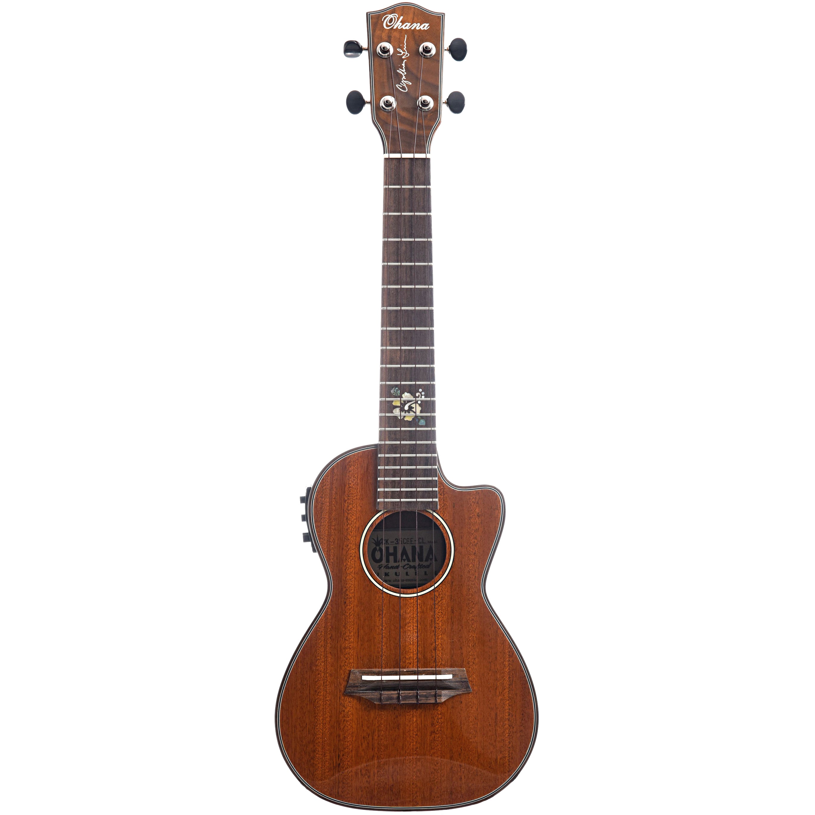 Ohana cynthia lin signature concert ukulele top