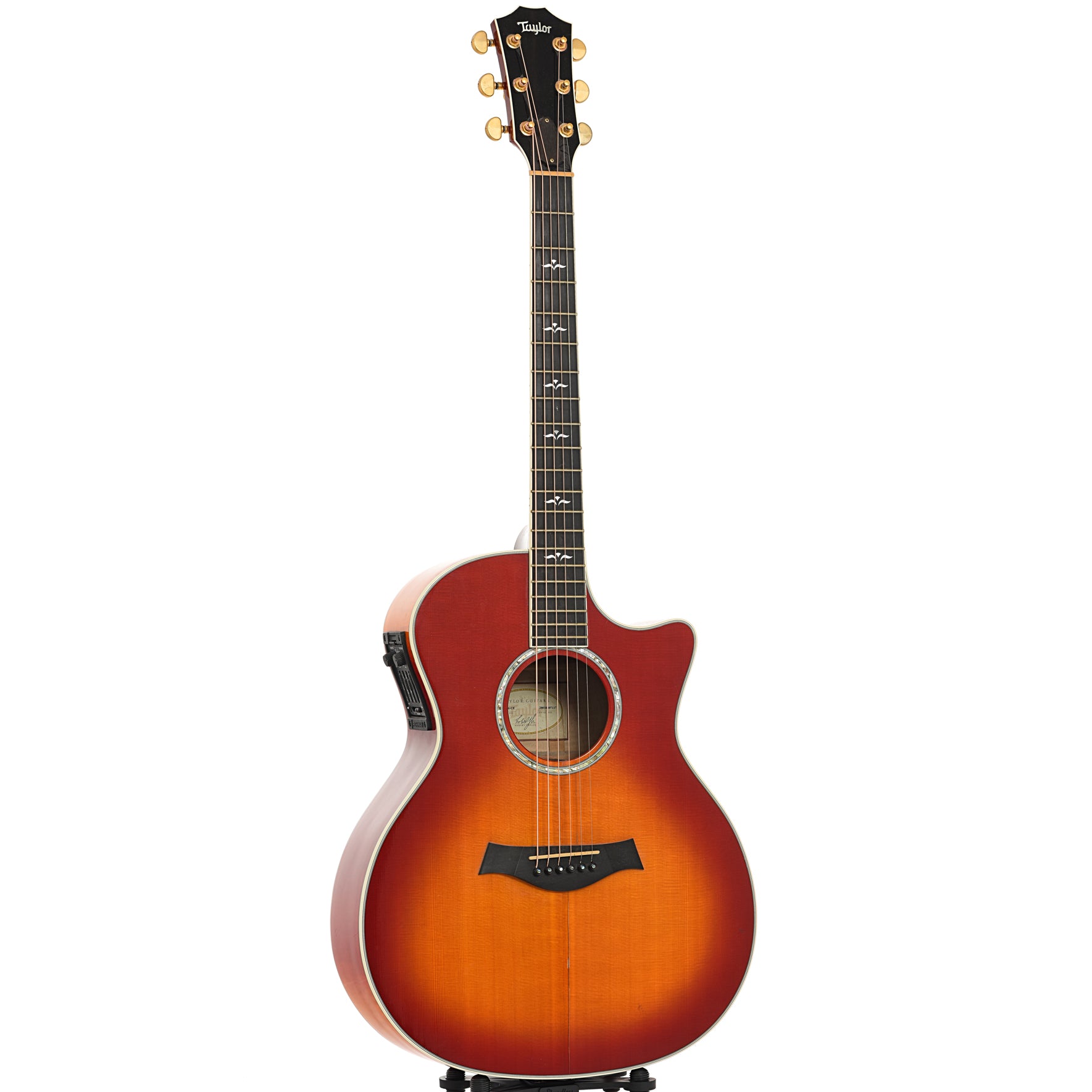 Taylor 614ce Cherry Sunburst Acoustic Electric Guitar (2001 