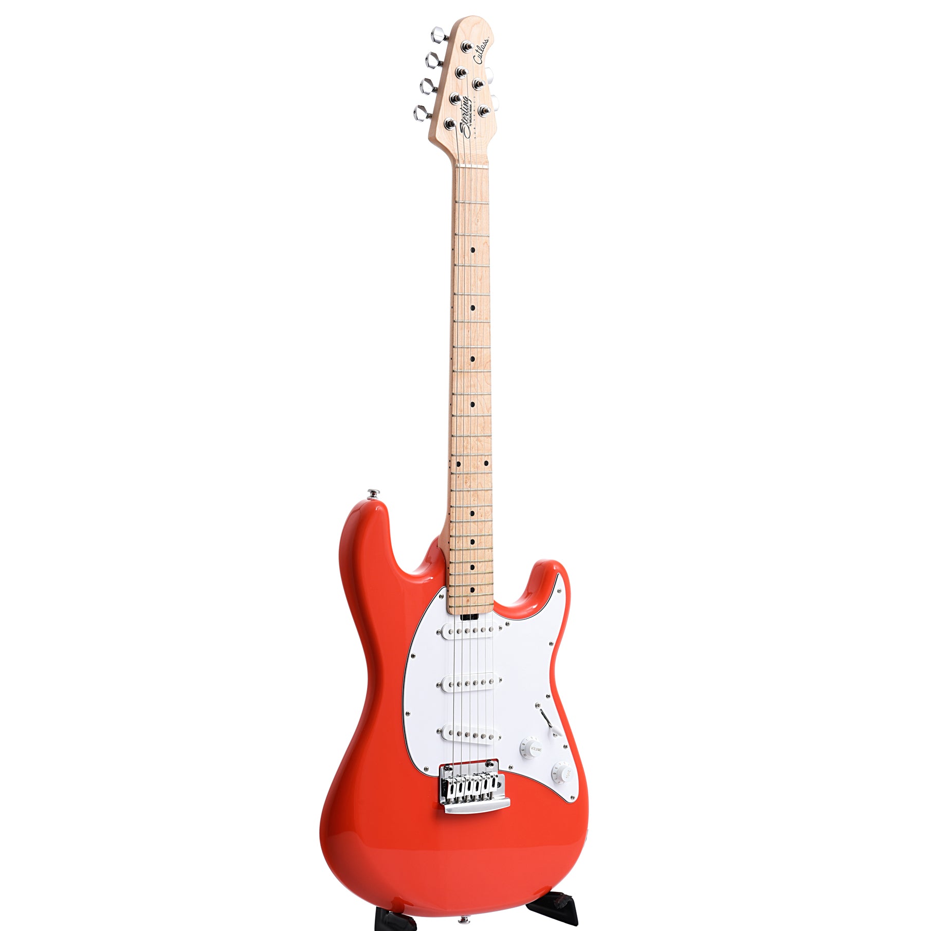 Sterling by Music Man Cutlass SSS Electric Guitar, Fiesta Red 
