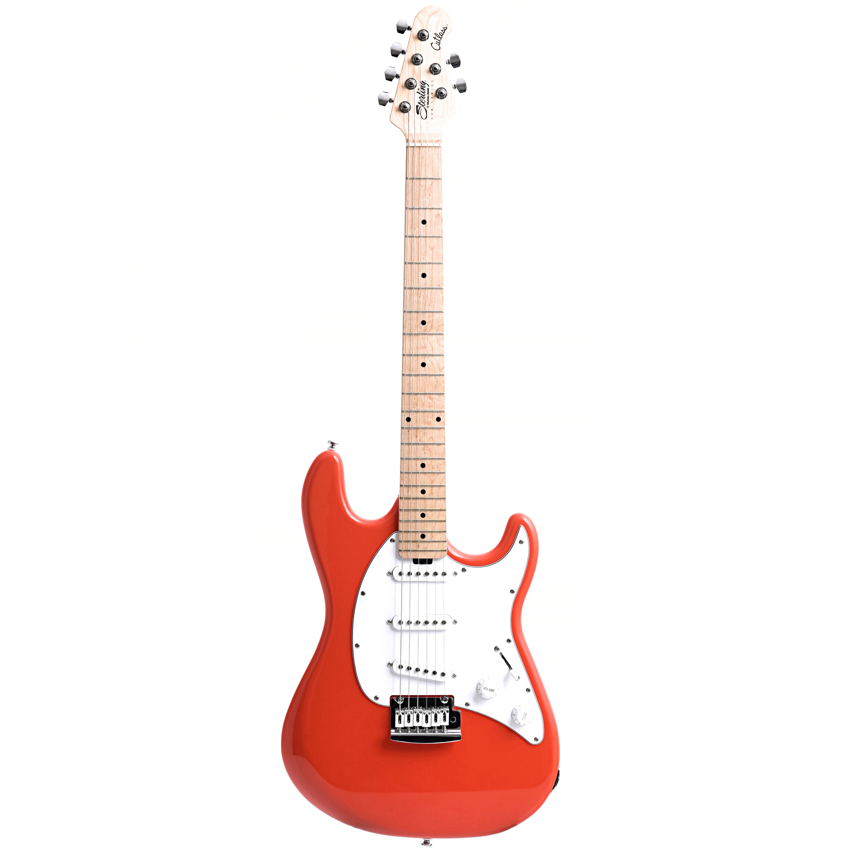 Sterling by Music Man Cutlass SSS Electric Guitar, Fiesta Red 