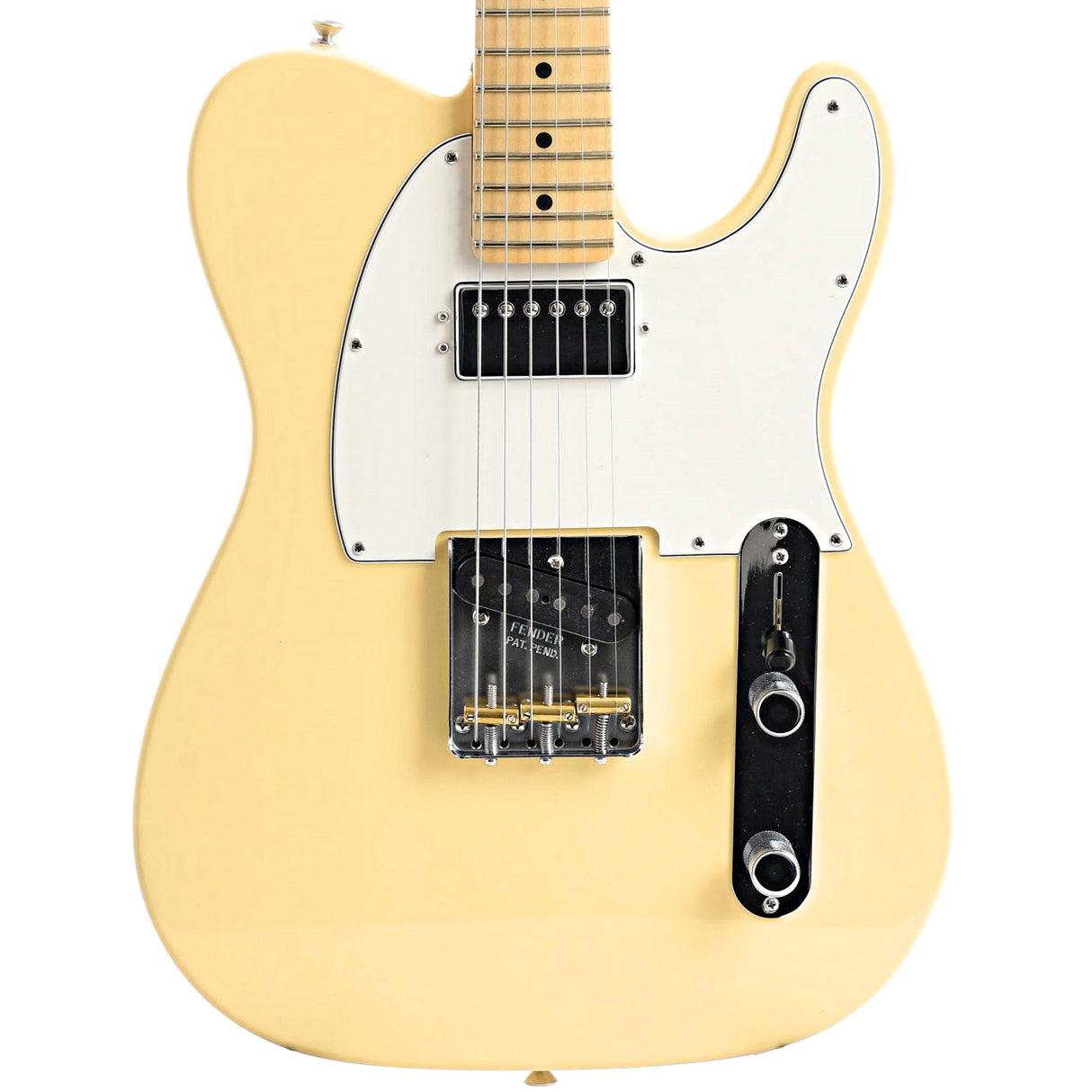 Front of Fender American Performer Telecaster Hum, Vintage White