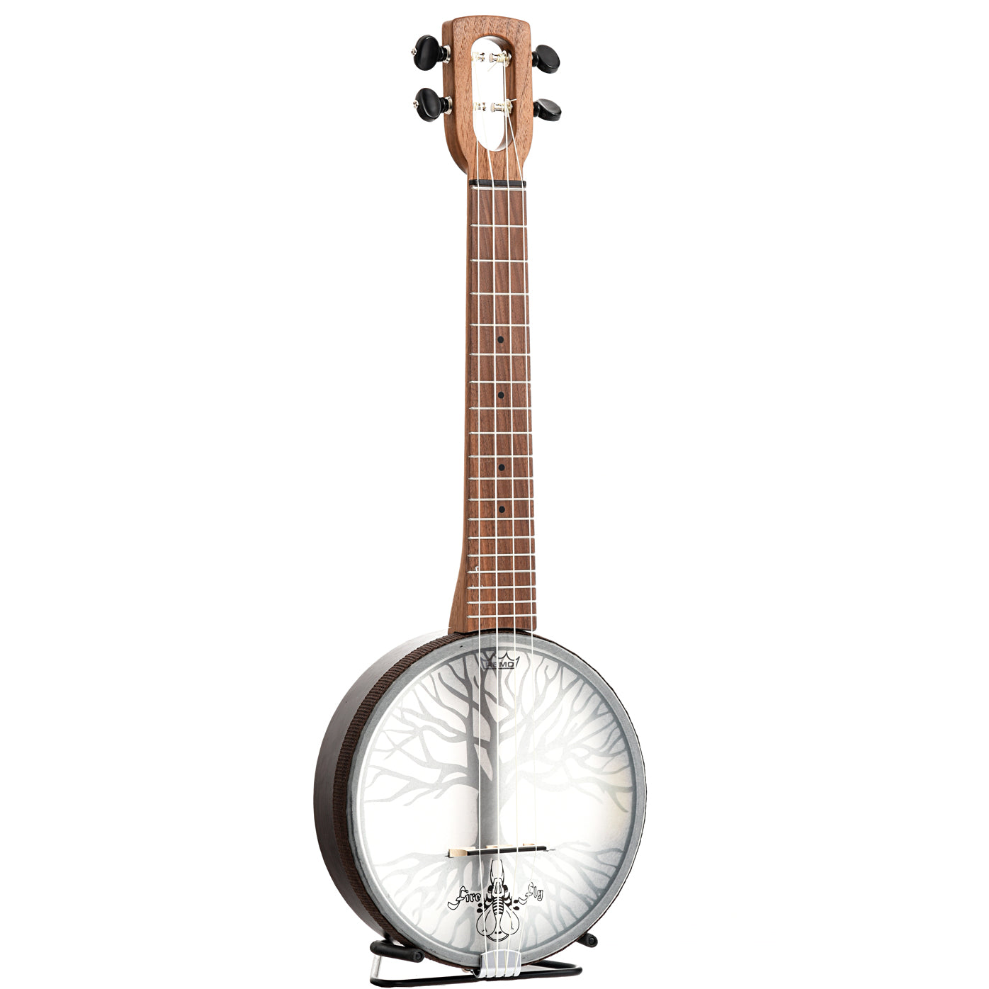 Magic Fluke Company Tree of Life Firefly Concert Banjo Uke Walnut