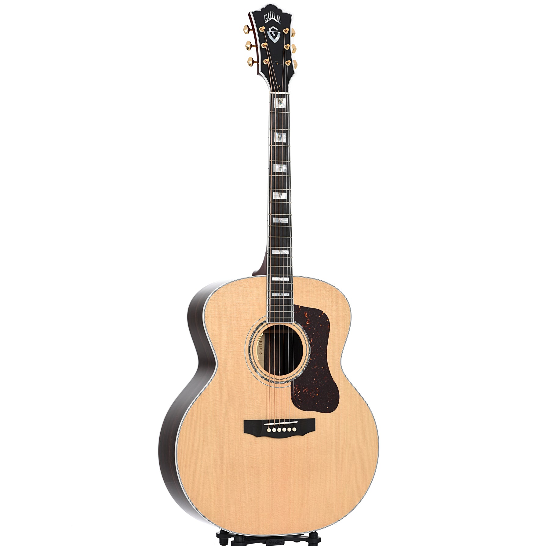 GUILD USA F 55 JUMBO ACOUSTIC GUITAR WITH PICKUP AND CASE Elderly Instruments