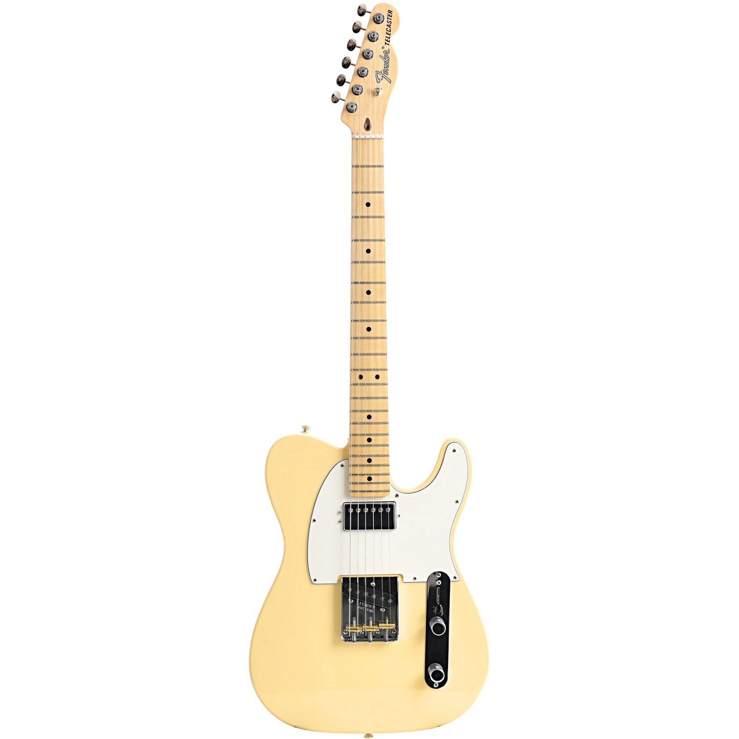 Full front of Fender American Performer Telecaster Hum, Vintage White