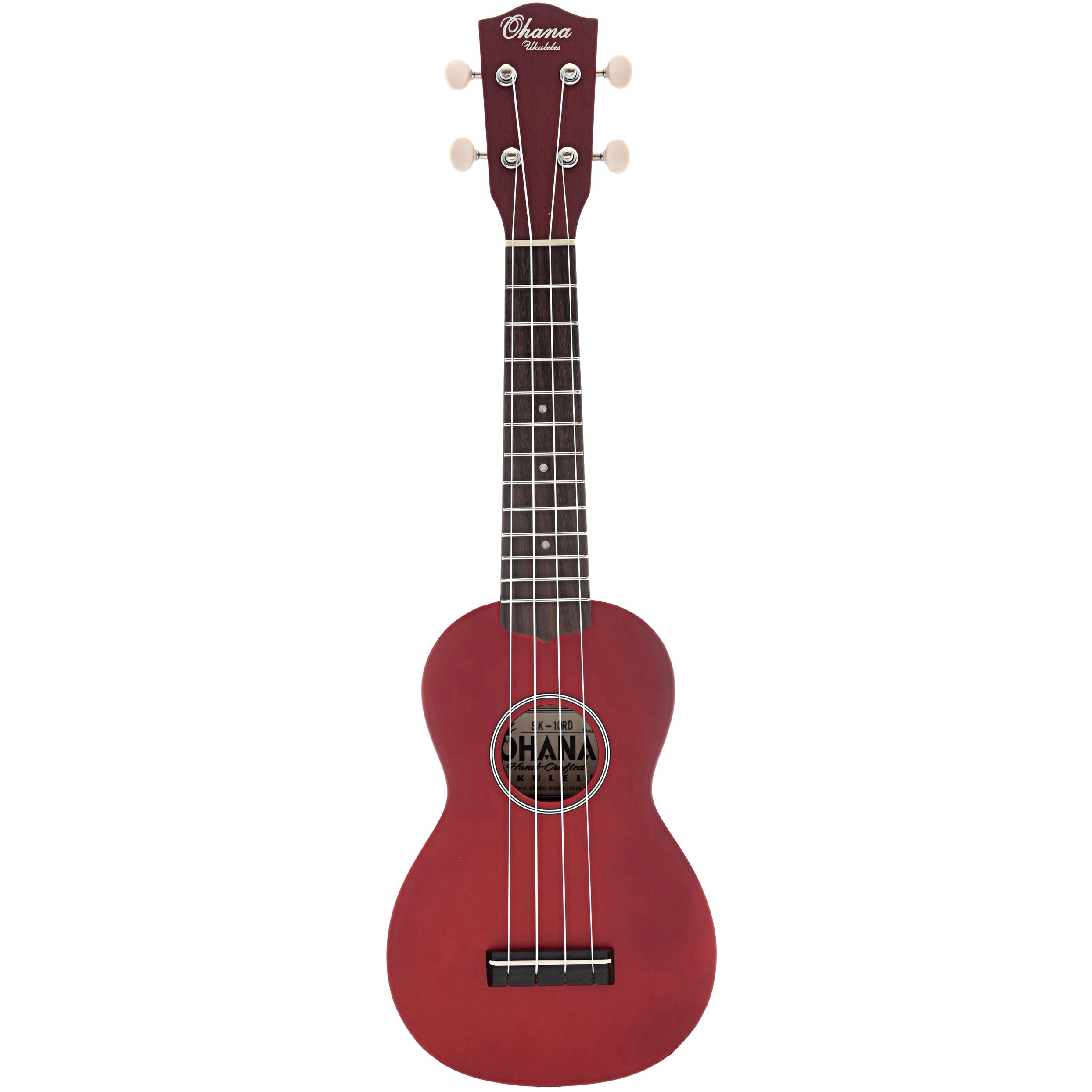 Ohana SK-10 Soprano Ukulele, Red – Elderly Instruments