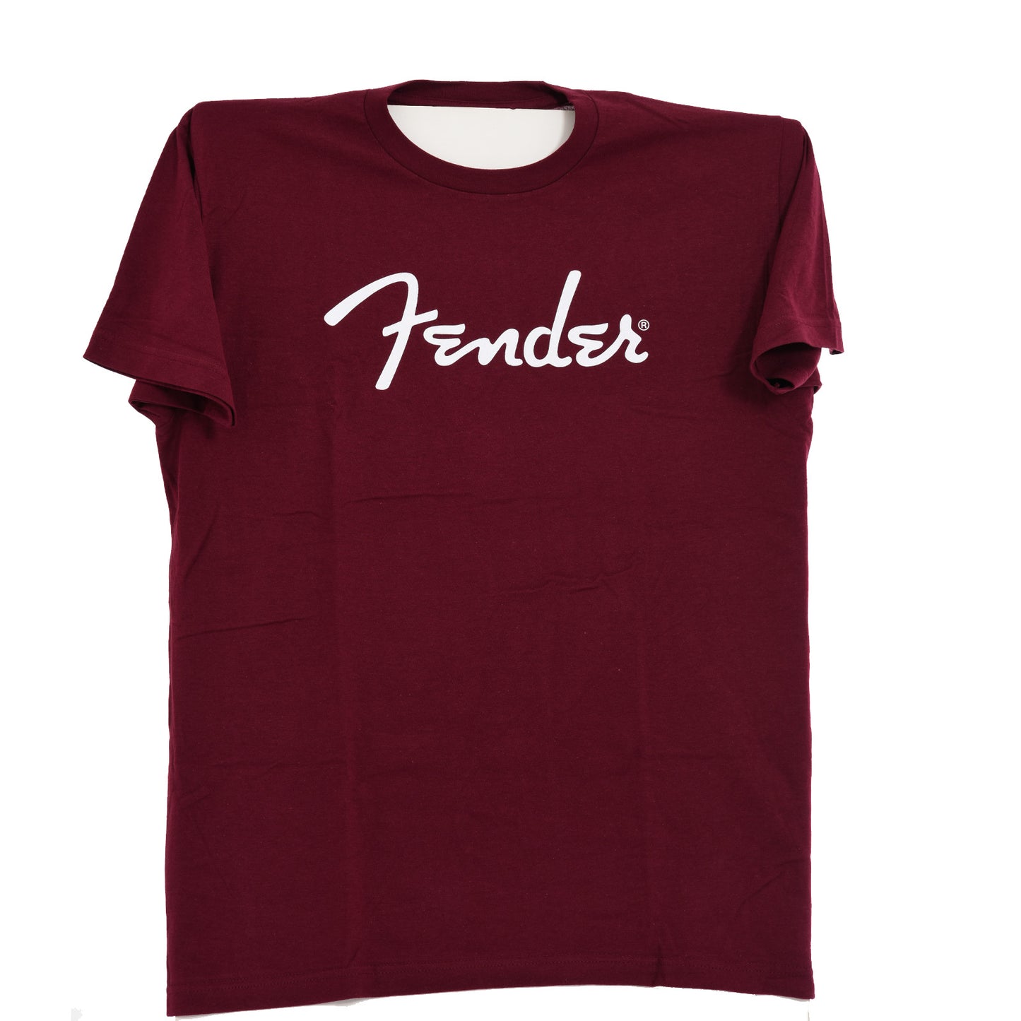 Fender Spaghetti Logo T-Shirt, Oxblood, Large