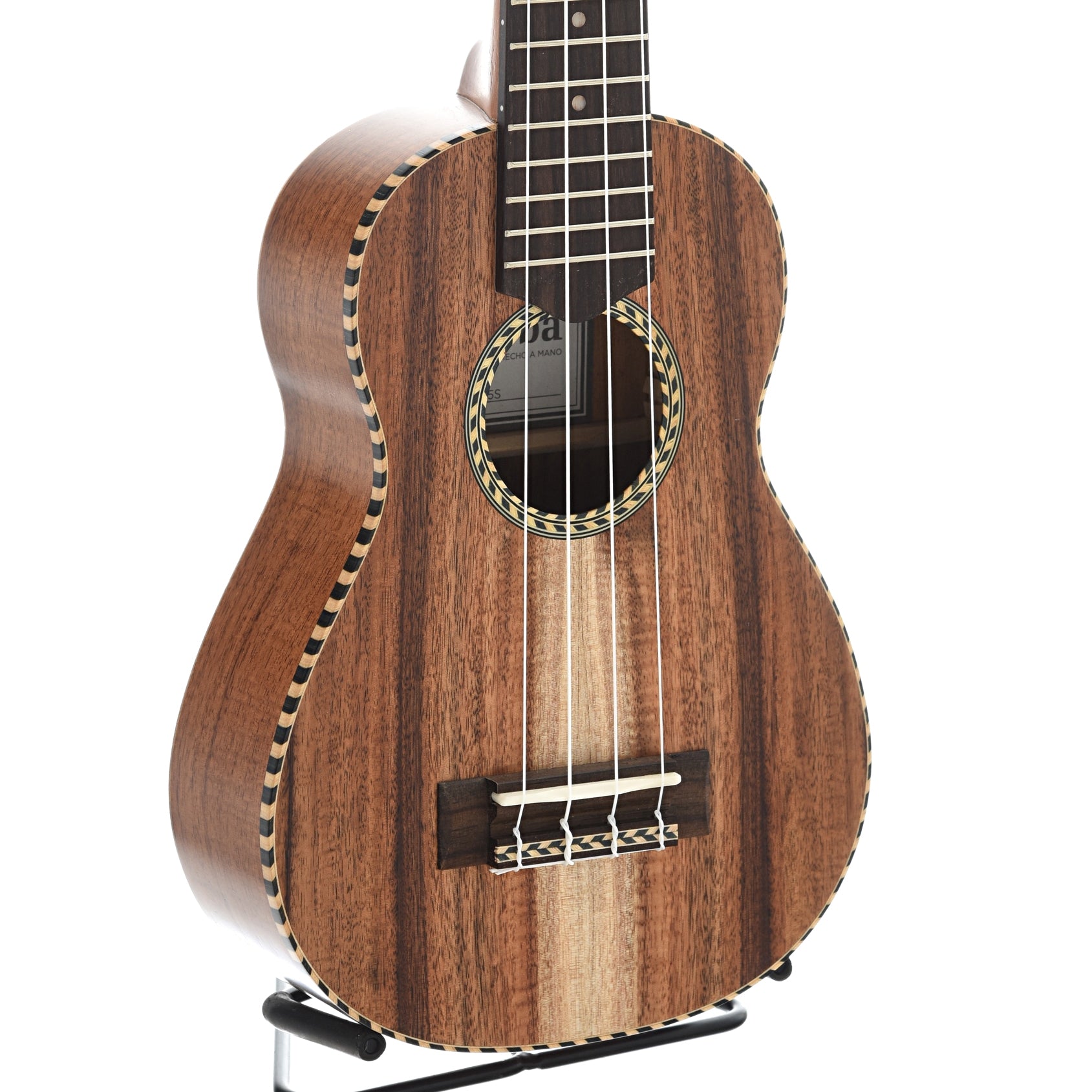 front and side of Cordoba 25S Soprano Ukulele