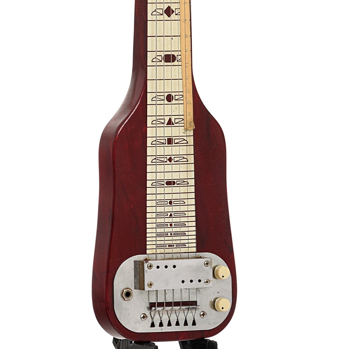 Front and side of Oahu Model 1444 Lap Steel (1957)