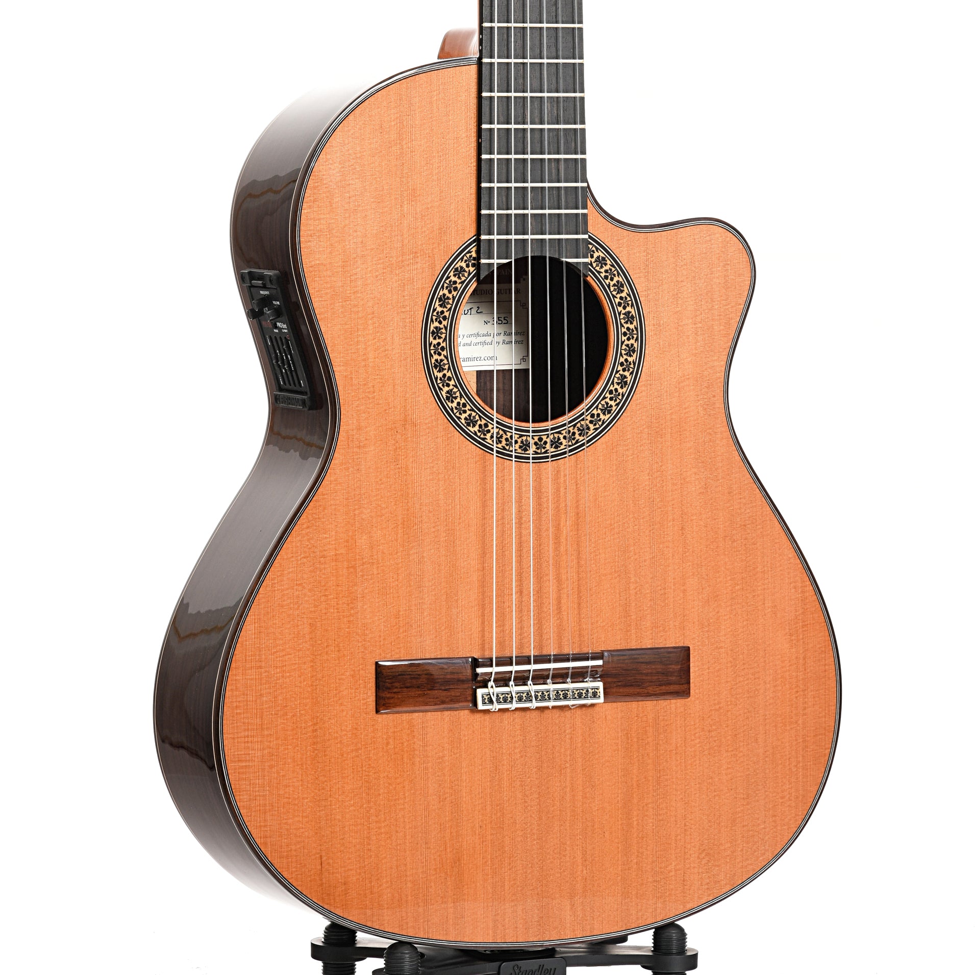 Jose Ramirez Cutaway 2 Studio Classical Guitar and Case Cedar Top wi Elderly Instruments