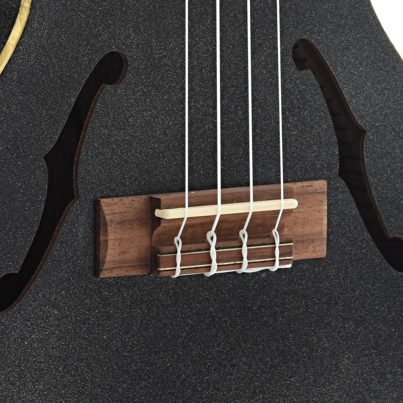 Image 3 of Kala KA-JTE/MTB Archtop Tenor Ukulele, Metallic Black Finish - SKU# KAJMTB : Product Type Tenor Ukuleles : Elderly Instruments