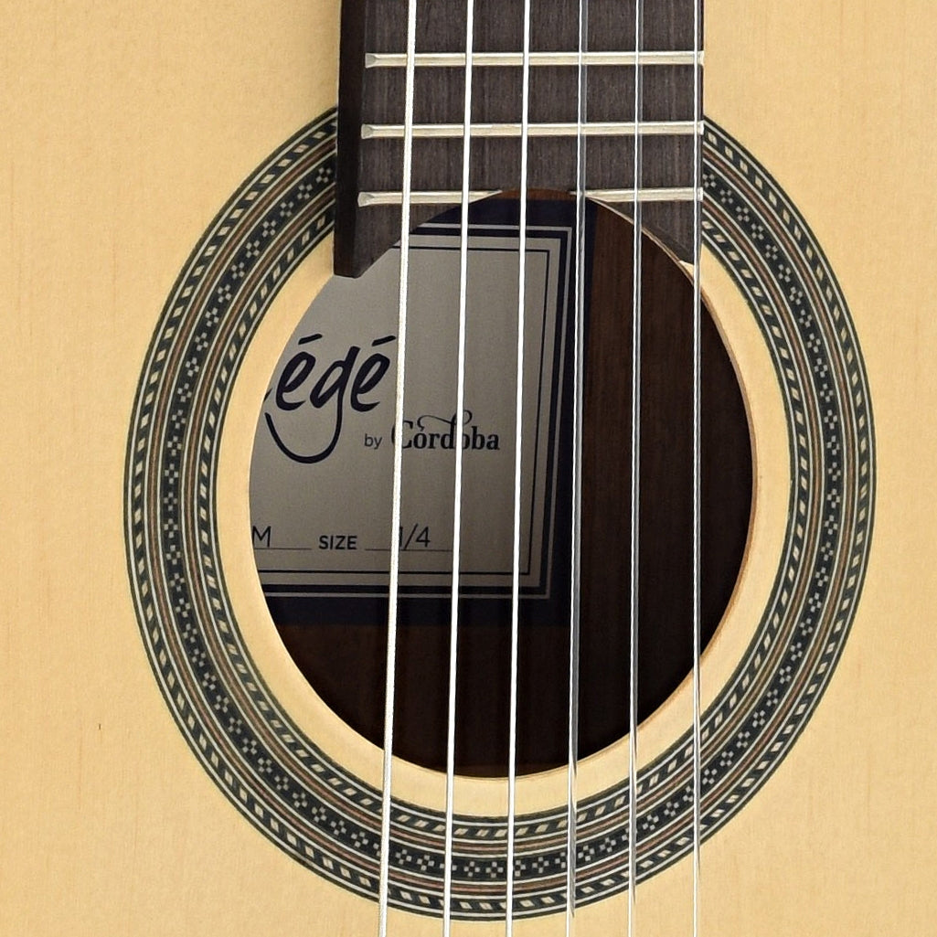 sound hole of Cordoba C1M 1/4 Size Nylon String 