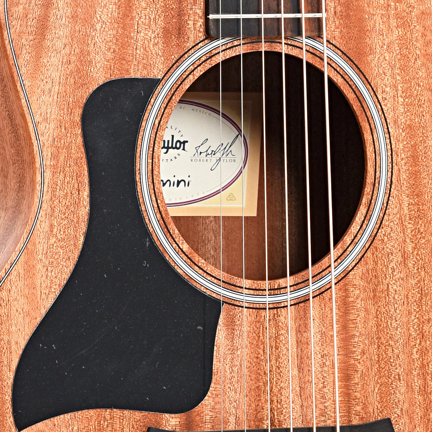 Image 5 of Taylor GS Mini-e Mahogany & Bag, Left Handed- SKU# GSMINIEMLH : Product Type Flat-top Guitars : Elderly Instruments