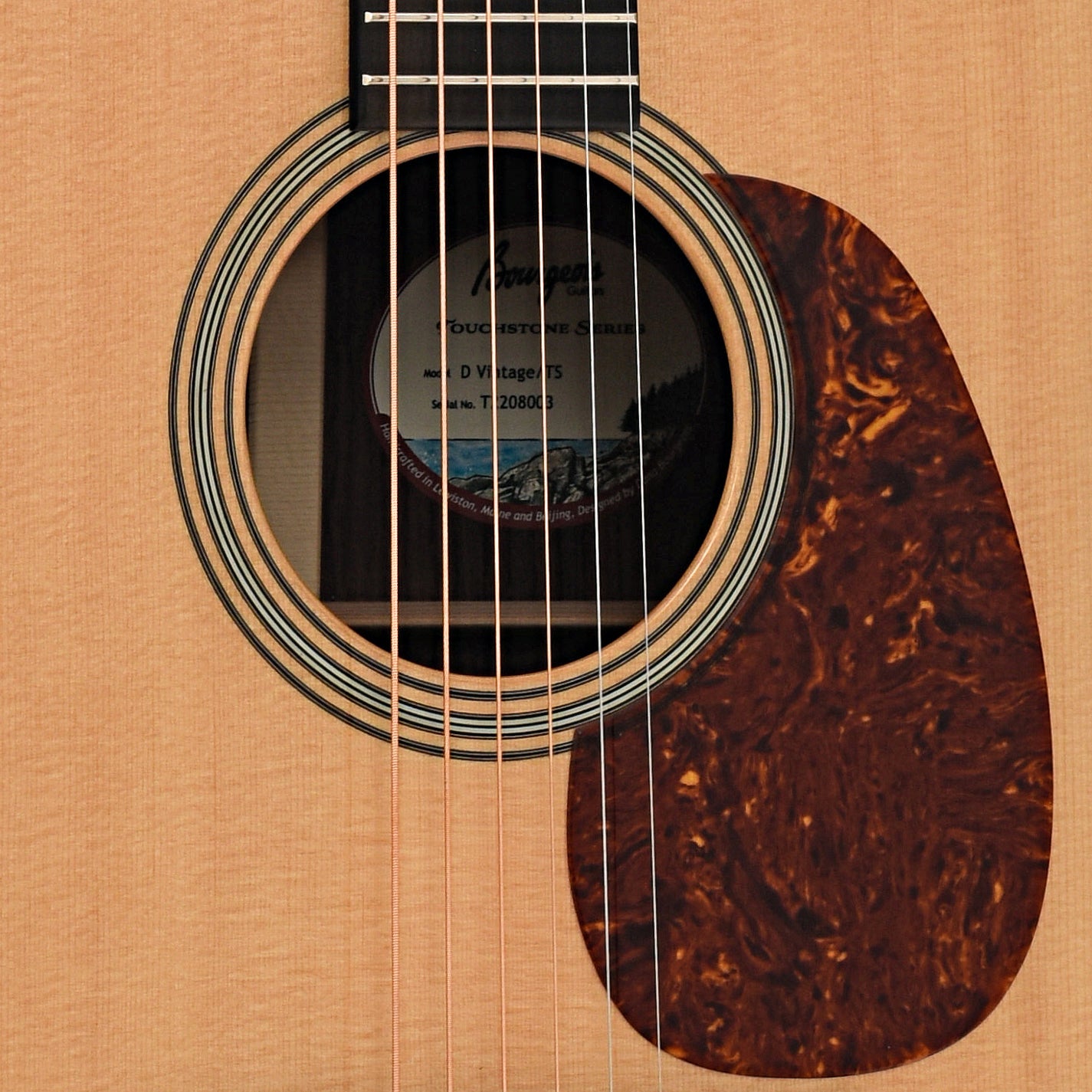 Sound hole of Bourgeois Touchstone Series Vintage/TS