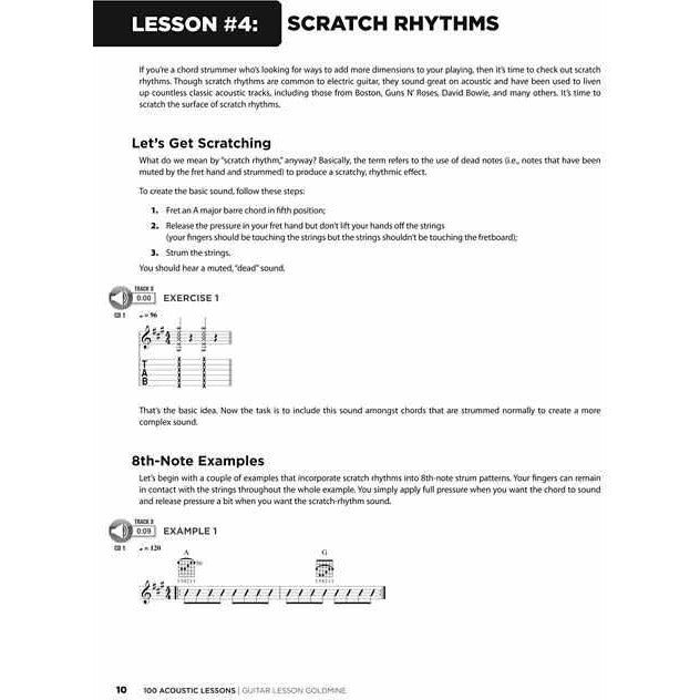 Image 3 of 100 Acoustic Lessons - Guitar Lesson Goldmine - SKU# 49-696456 : Product Type Media : Elderly Instruments