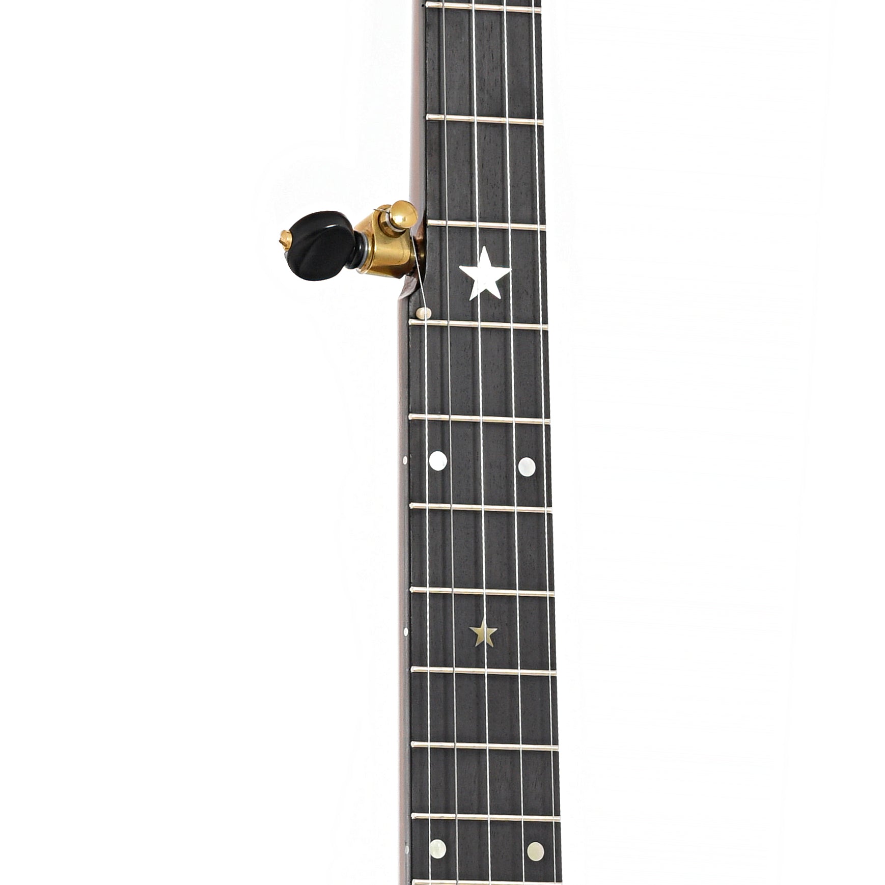 Neck of Baugus Short Scale Open Back Banjo