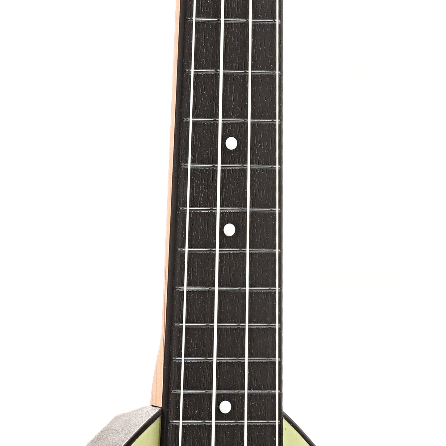 Image 6 of Magic Fluke Company Flea Ukulele, Soprano, Pistachio Finish with Cinch Sack - SKU# MFFLE-S-P : Product Type Soprano Ukuleles : Elderly Instruments