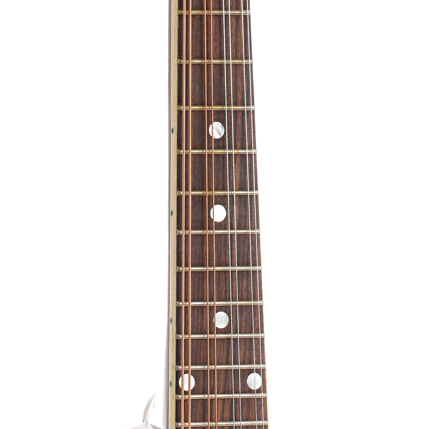 Fretboard of Kentucky KM-276 Mandolin, A-Model, Oval Hole, Transparent Brown