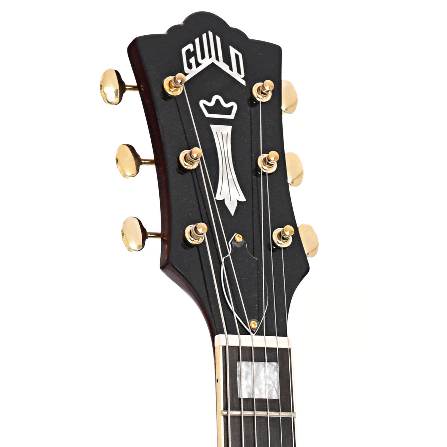 Front headstock of Guild Aristocrat P-90 Guitar