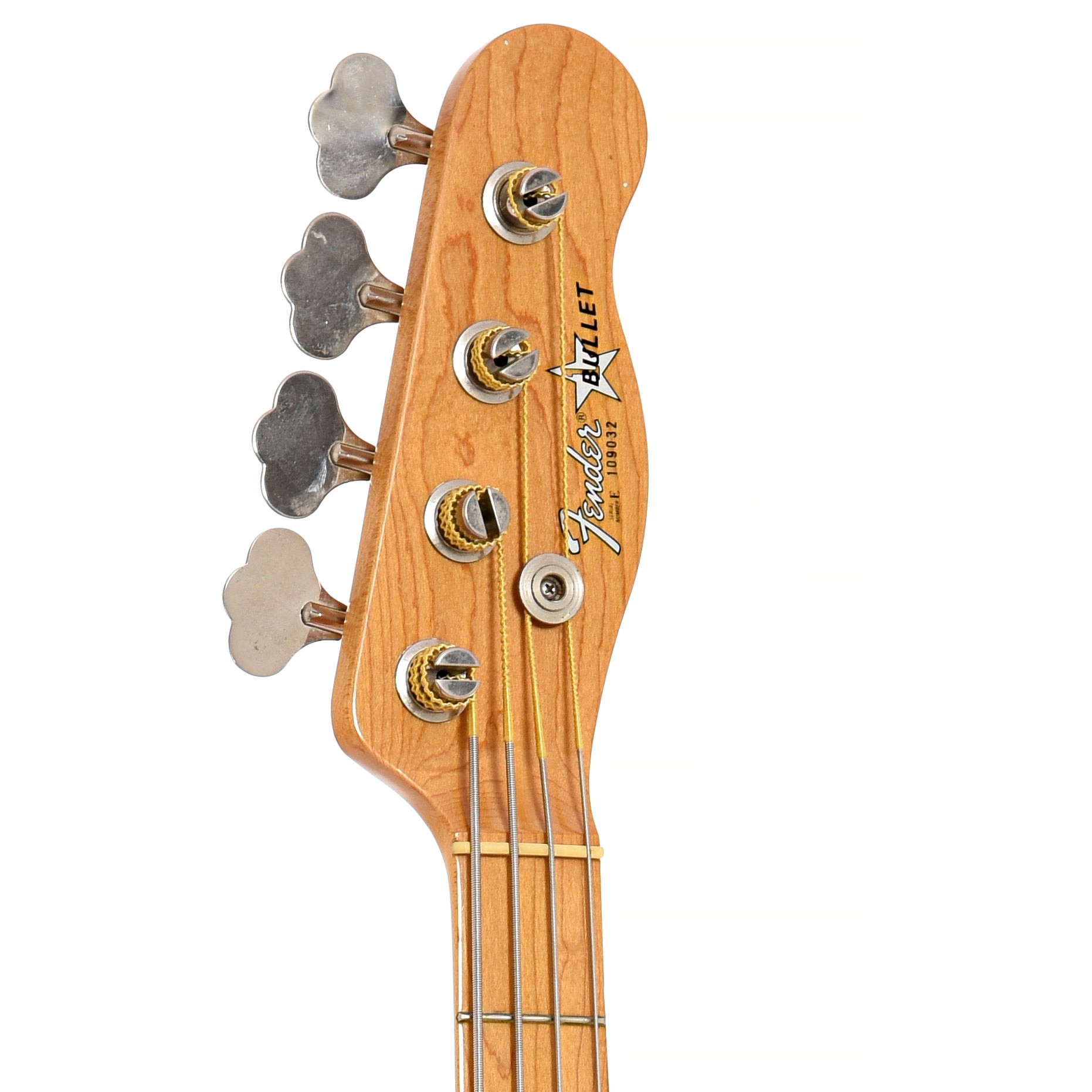 Front headstock of Fender Bullet Electric Bass