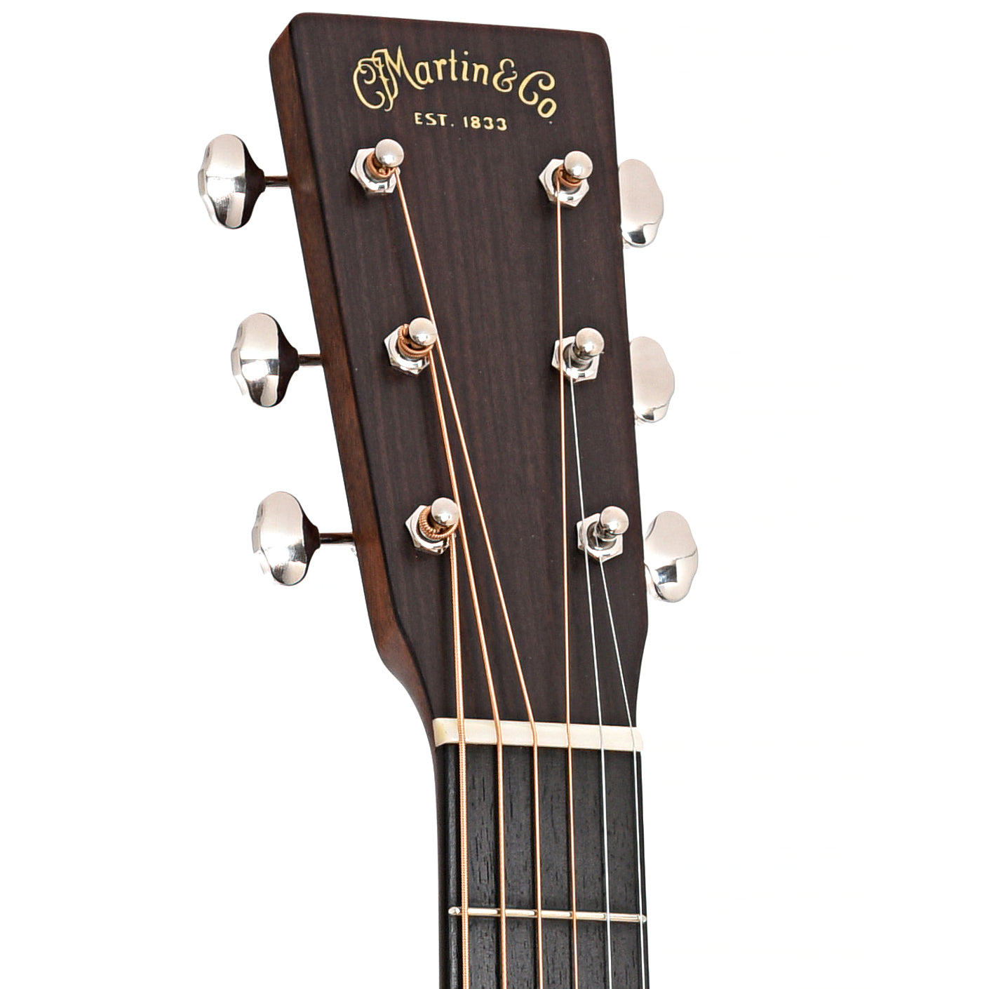 Front headstock of Martin Custom 18-Style Dreadnought