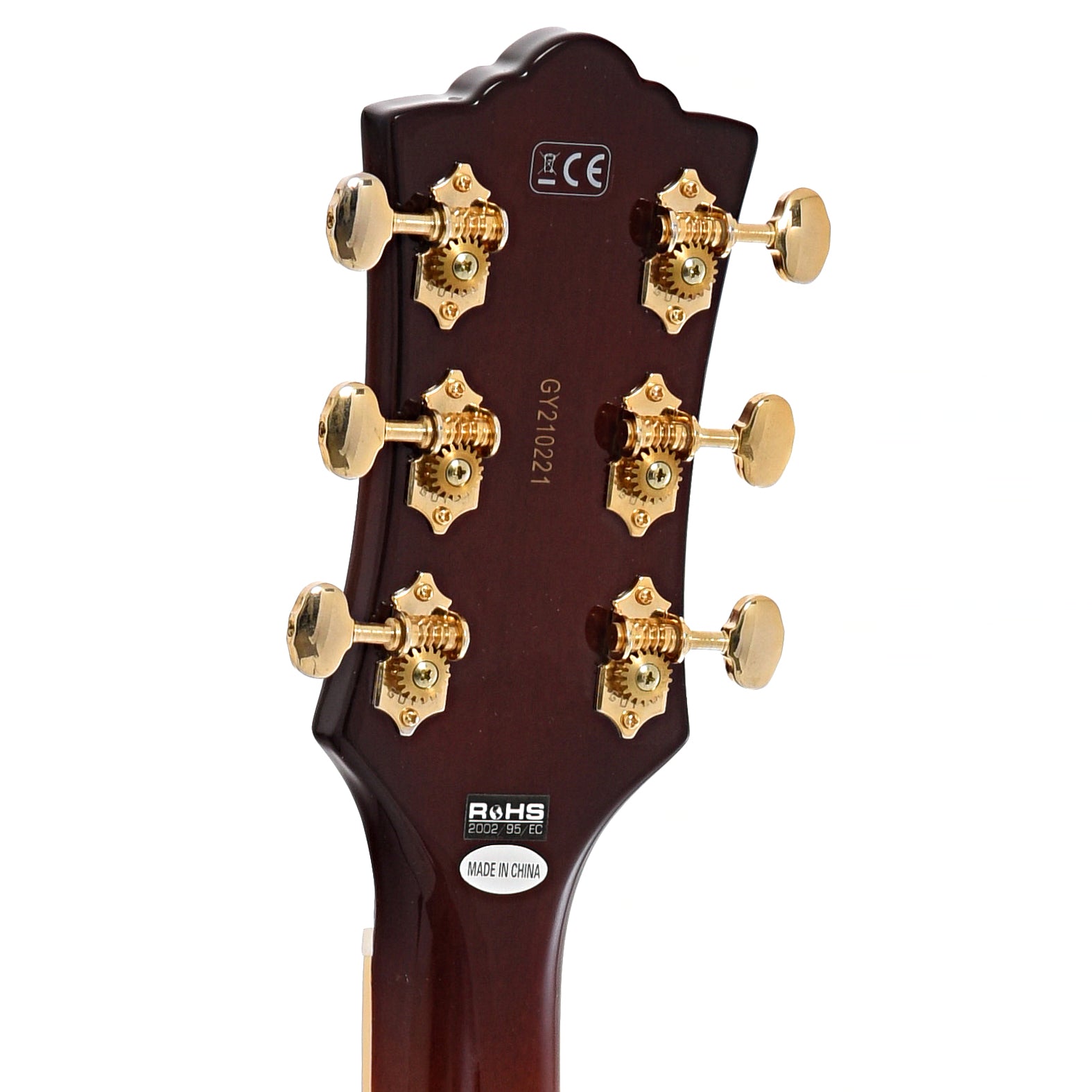 Back headstock of Guild Aristocrat P-90 Guitar