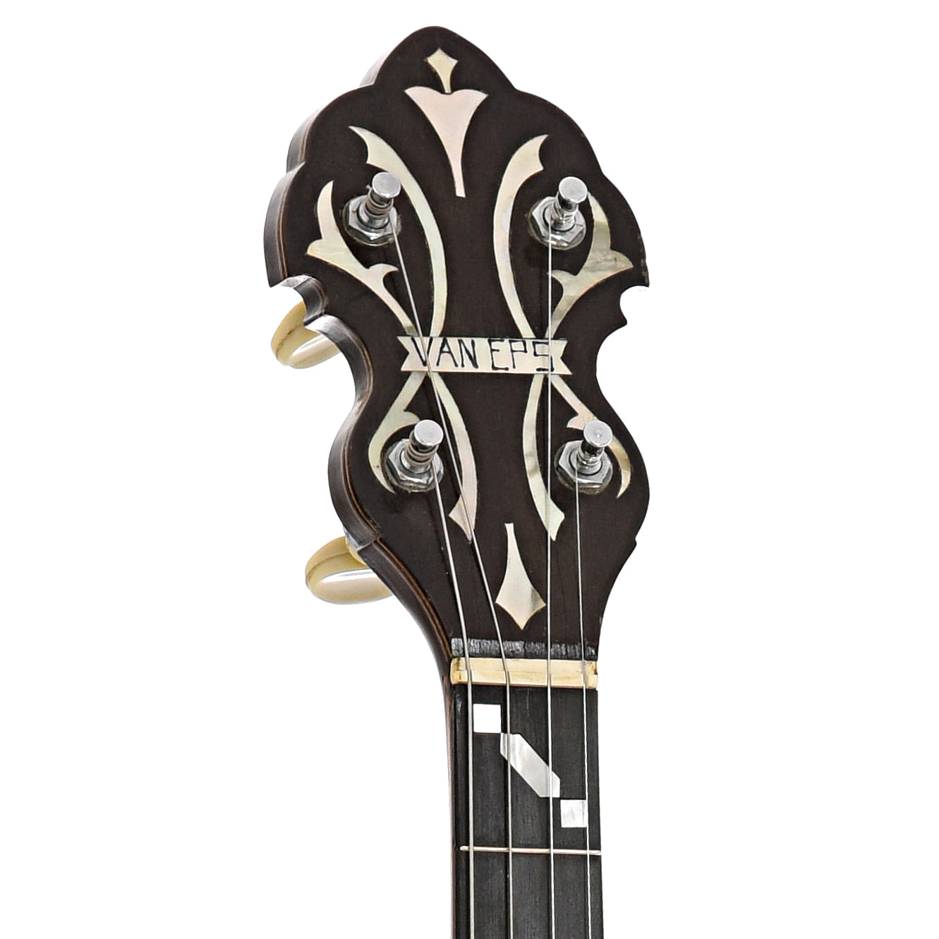 Front headstock of Van Eps Tenor Banjo