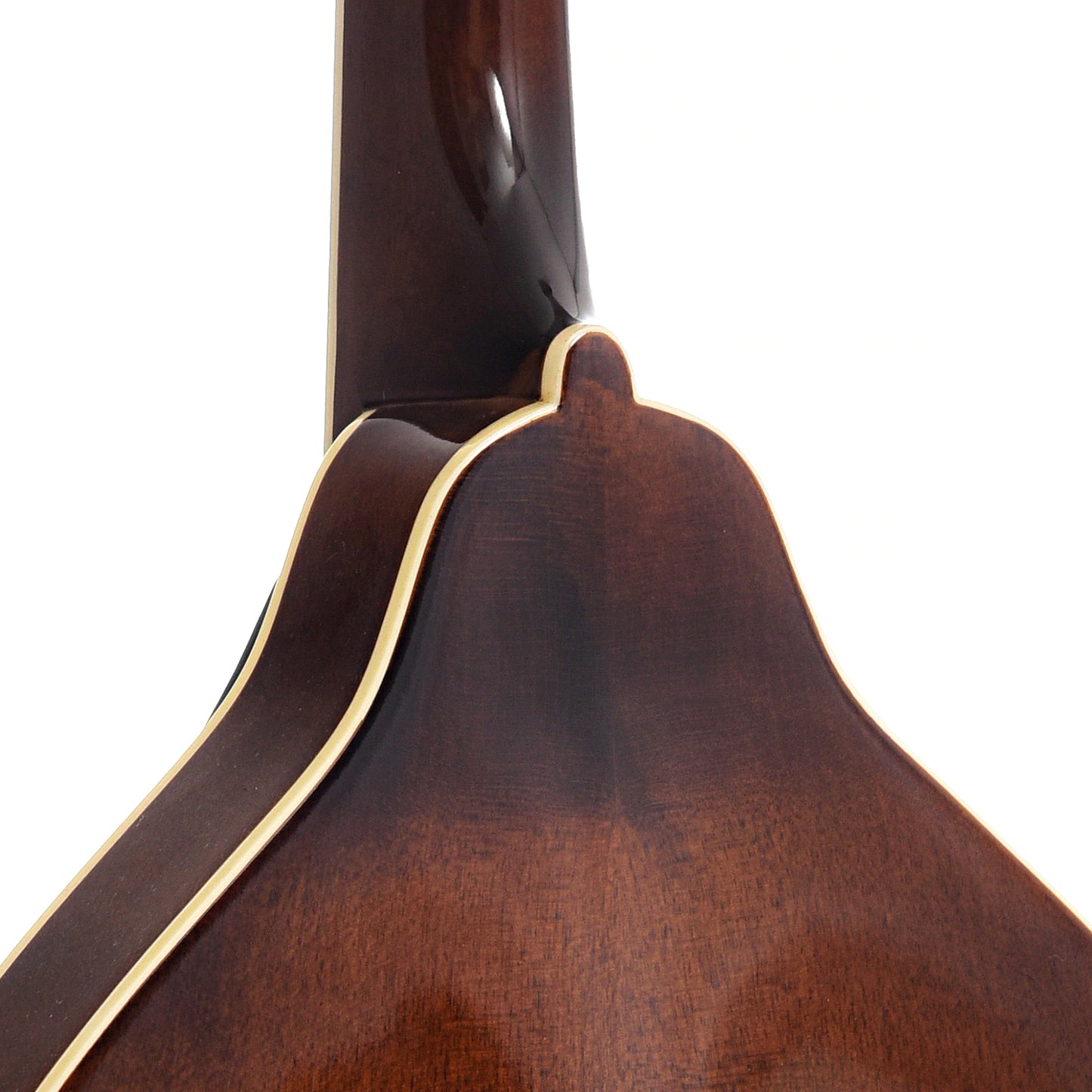 Neck Joint of Kentucky KM-276 Mandolin, A-Model, Oval Hole, Transparent Brown