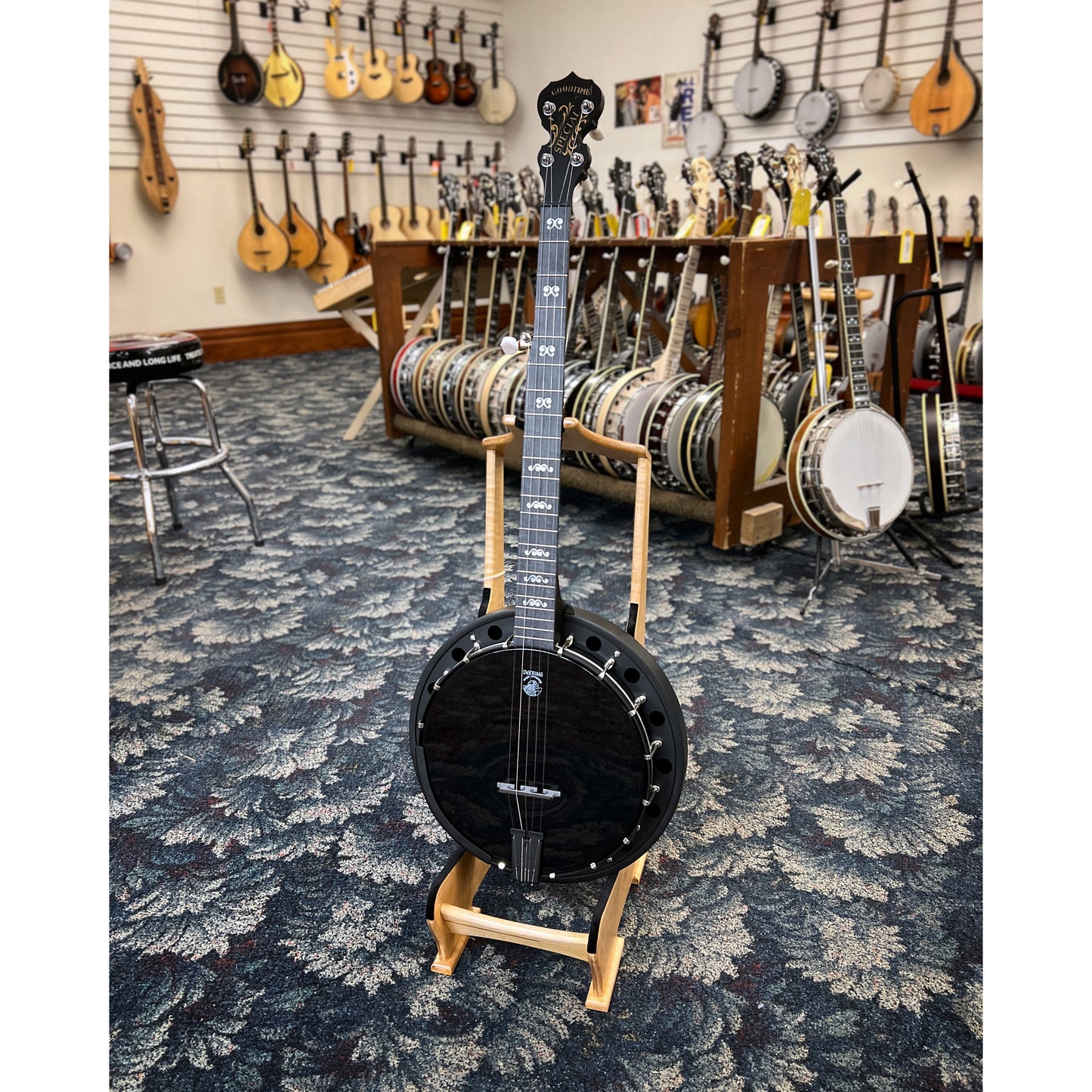 Showroom photo of Deering Goodtime Blackgrass Special Resonator Banjo