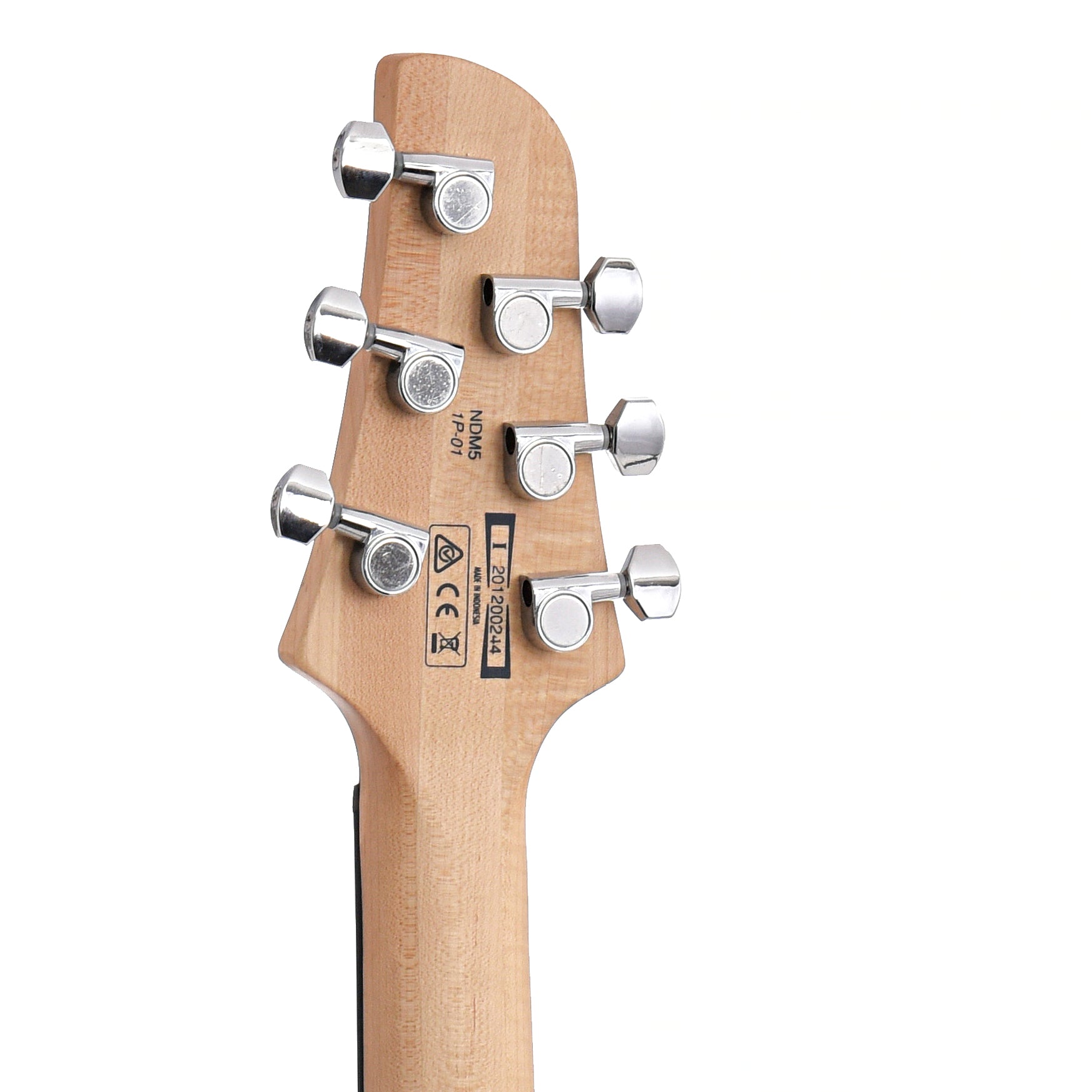 back headstock of Ibanez Noodles Signature Model NDM5