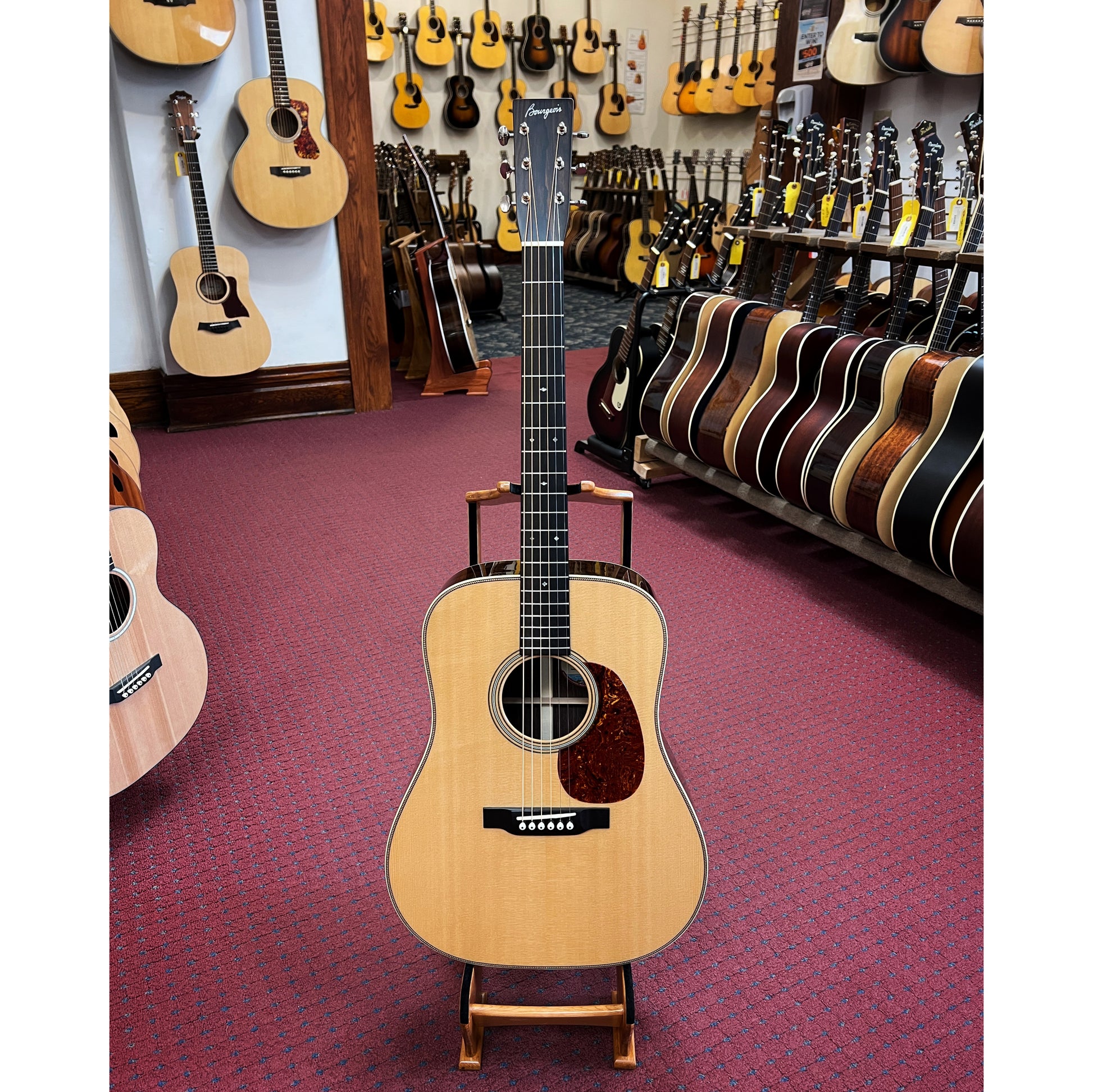 Showroom photo of Bourgeois Touchstone Series Vintage/TS Dreadnought Acoustic Guitar