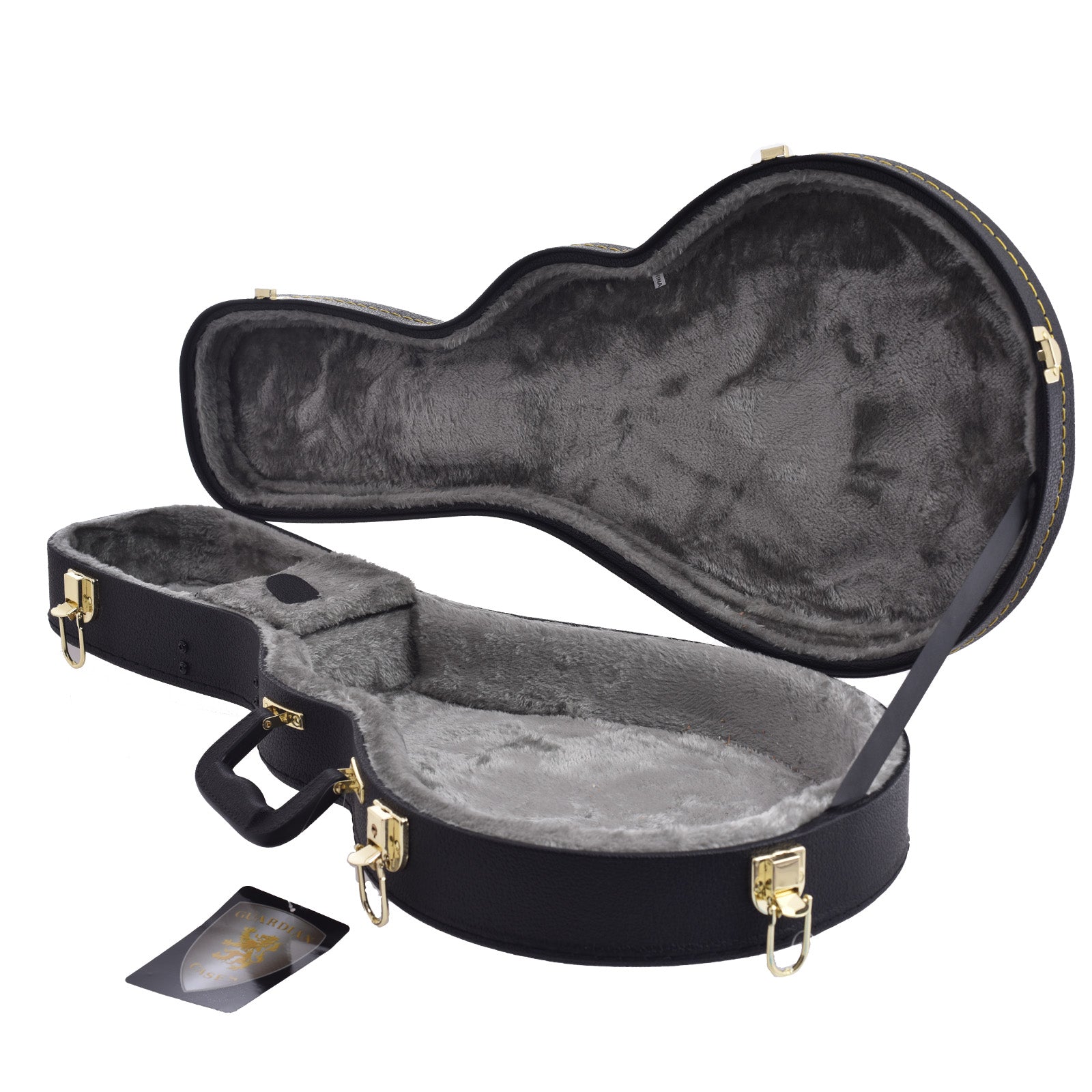 Full Inside and Side of Guardian Economy Arched Top F-Style Mandolin Case