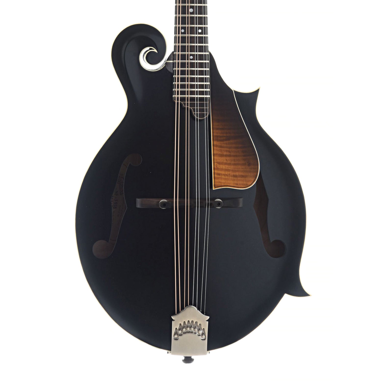 Front of Northfield Workshop S-Series NFS-F5 Blacktop Mandolin