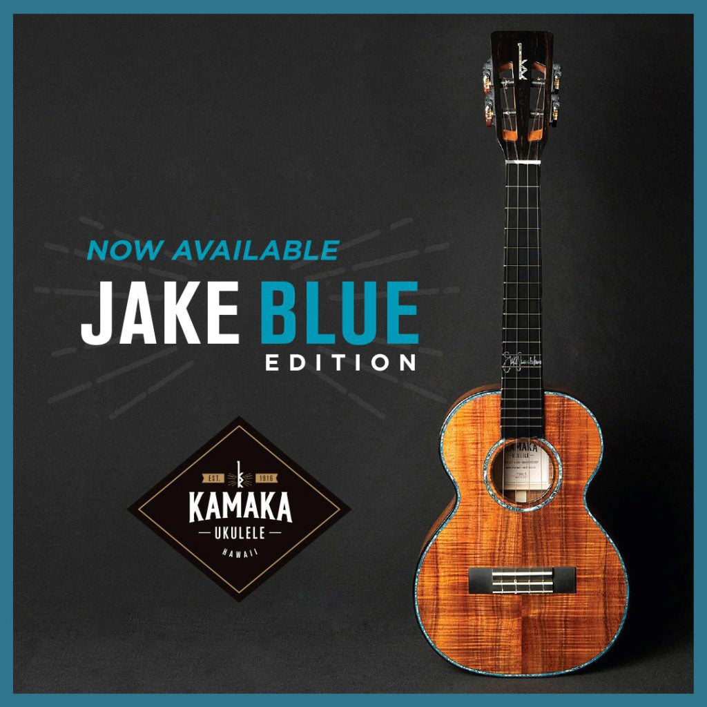 Kamaka Jake Blue Edition HF-3 D4I Tenor Ukulele & Case – Elderly Instruments