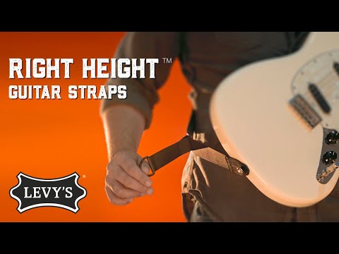 Guitar deals strap height