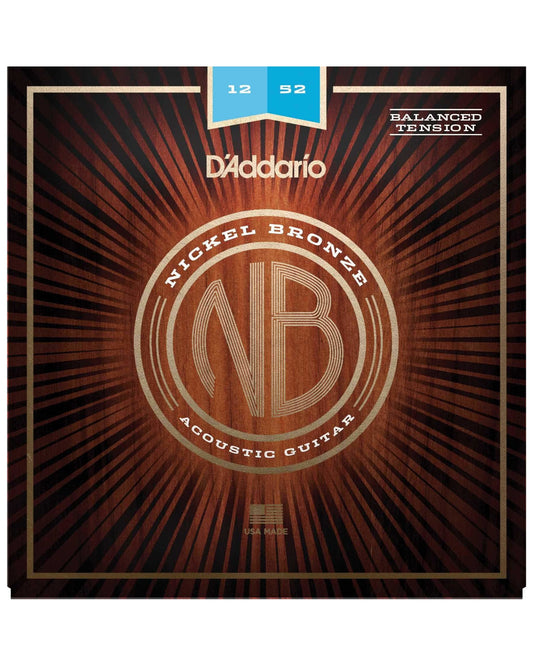 Image 1 of D'Addario Nickel Bronze Balanced Tension Light Gauge Acoustic Guitar Strings - SKU# NB1252BT : Product Type Strings : Elderly Instruments