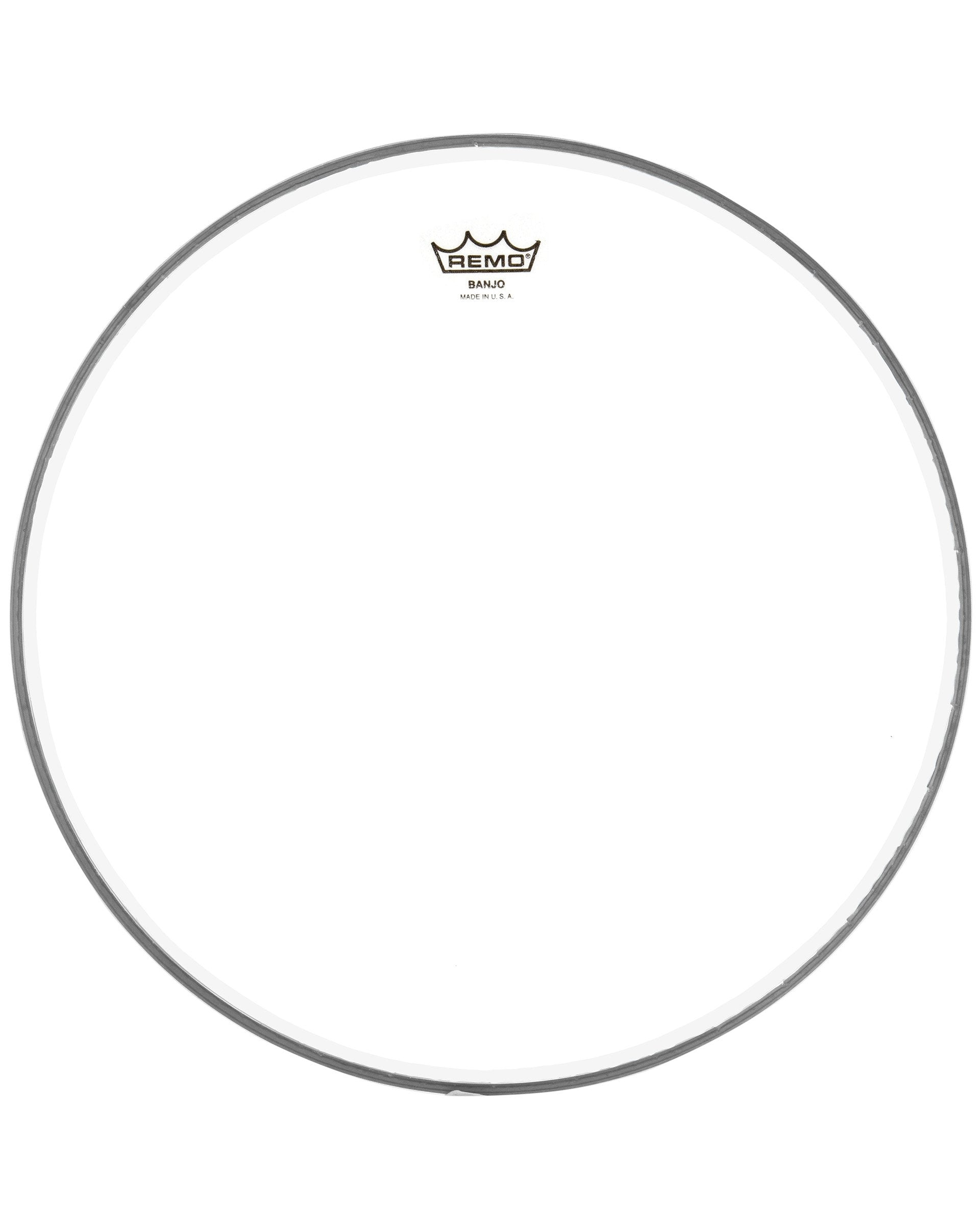 Image 1 of REMO CLEAR BANJO HEAD, 11 1/8 INCH DIAMETER, HIGH CROWN (1/2 INCH) - SKU# B1102-H-CLR : Product Type Accessories & Parts : Elderly Instruments