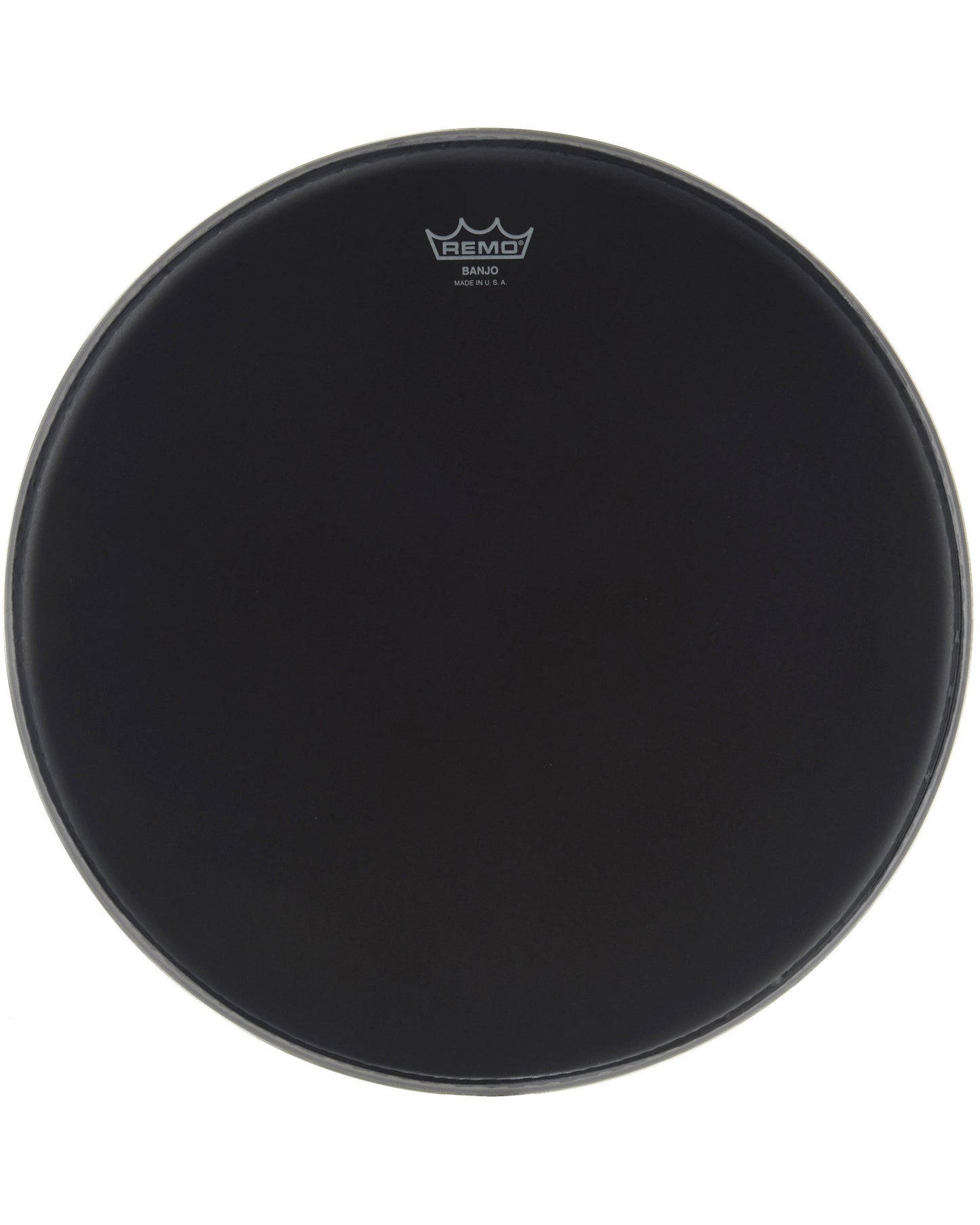 Remo Black Suede Banjo Head, 12 Inch Diameter, Medium Crown (7/16 Inch)