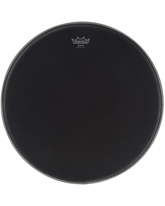 Image 1 of Remo Ebony Banjo Head, 11 Inch Diameter, Medium Crown (7/16 Inch) - SKU# B1100-M-BLK : Product Type Accessories & Parts : Elderly Instruments