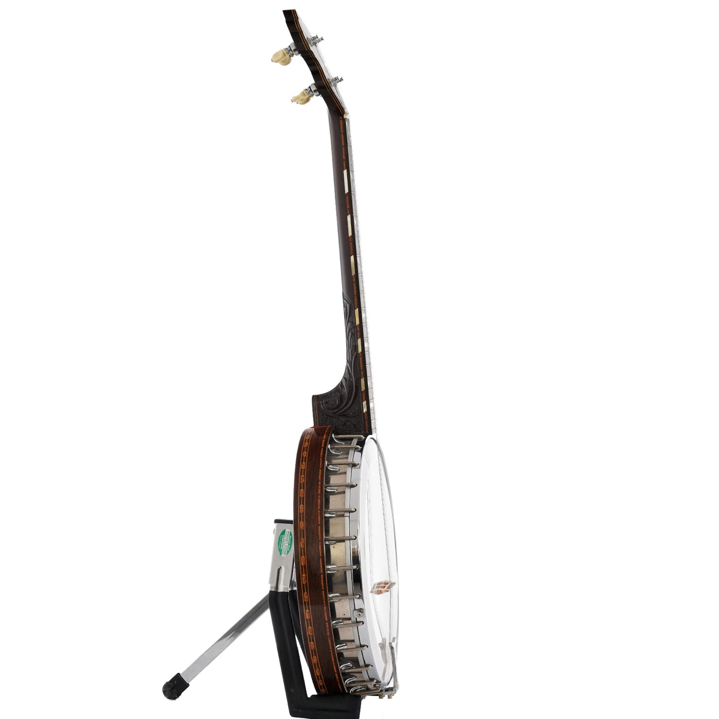 Side view of Van Eps Tenor Banjo